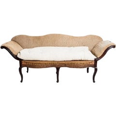 Antique Scroll Arm Venetian Sofa