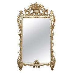 Antique 18th Century Venetian-Style Silvered Wall Mirror