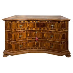 Antique 18th CENTURY VENETIAN VENEREED AND INLAID CHEST