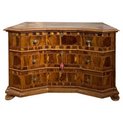Antique 18th CENTURY VENETIAN VENEREED AND INLAID CHEST