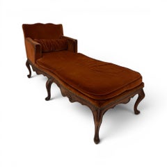 Chaise longue veneziana in noce del XVIII secolo