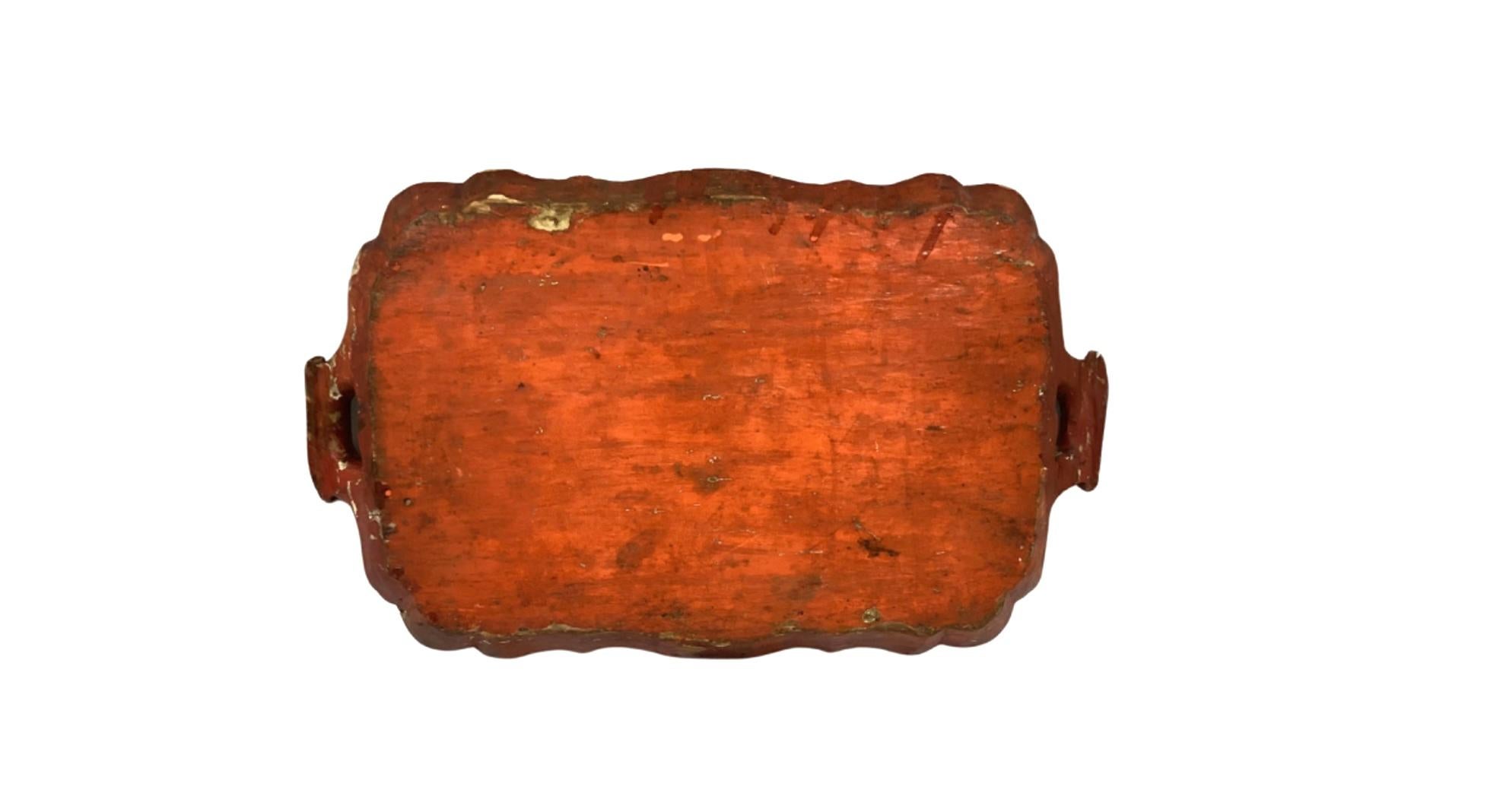 18th Century and Earlier 18th Century Venetian Wooden Tray For Sale