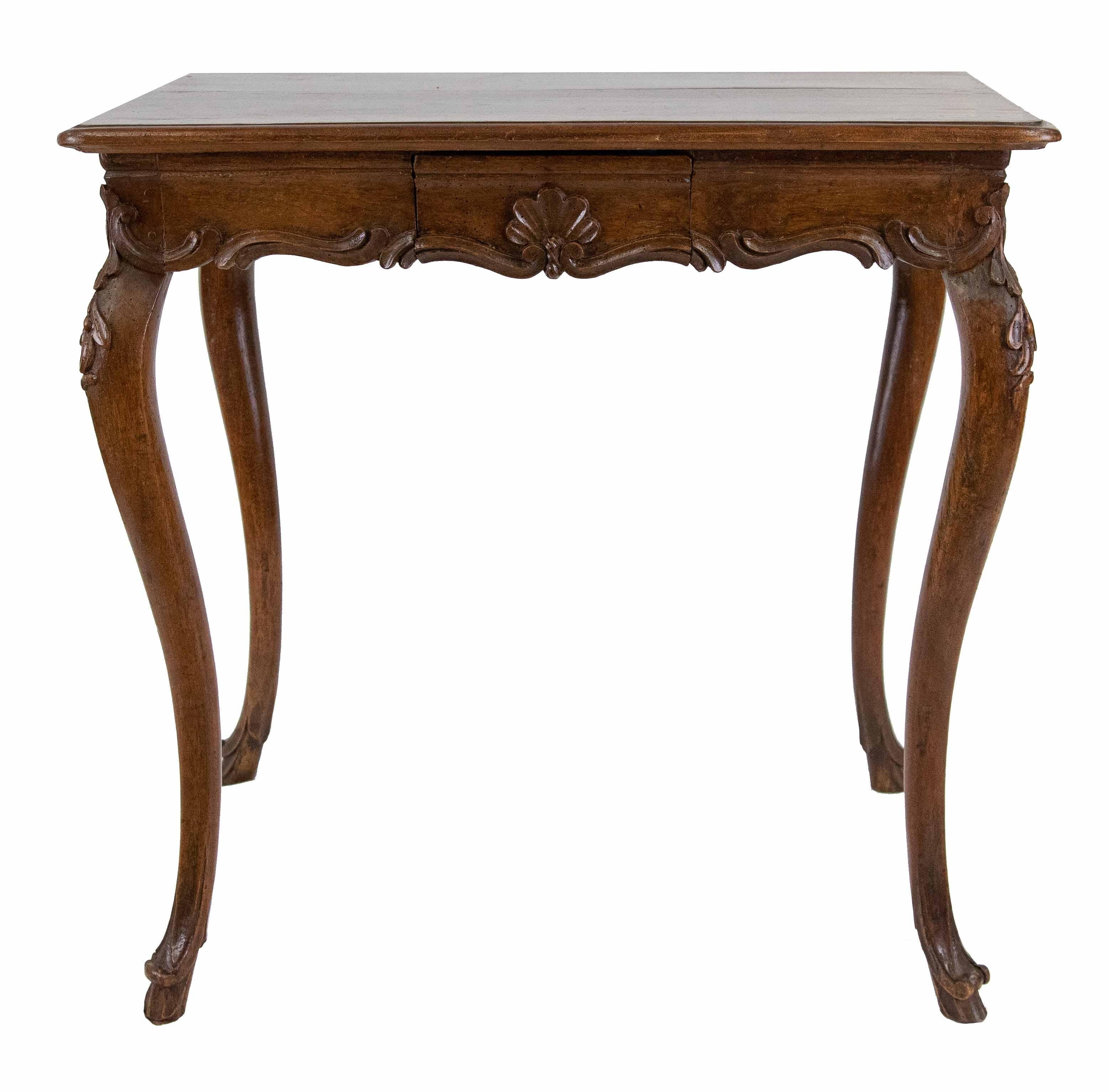 18th Century, Venice, Walnut Wood Table For Sale 4