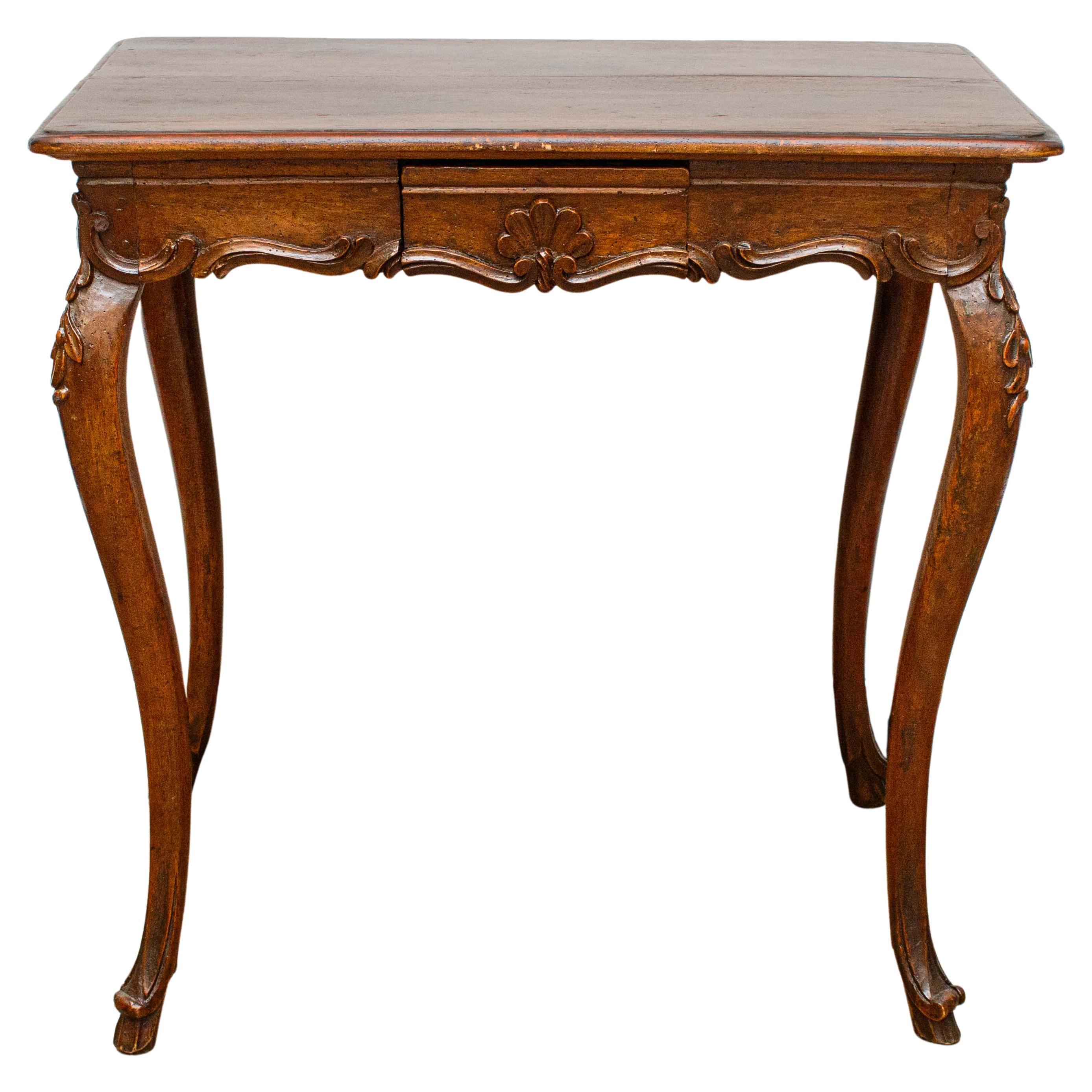 18th Century, Venice, Walnut Wood Table