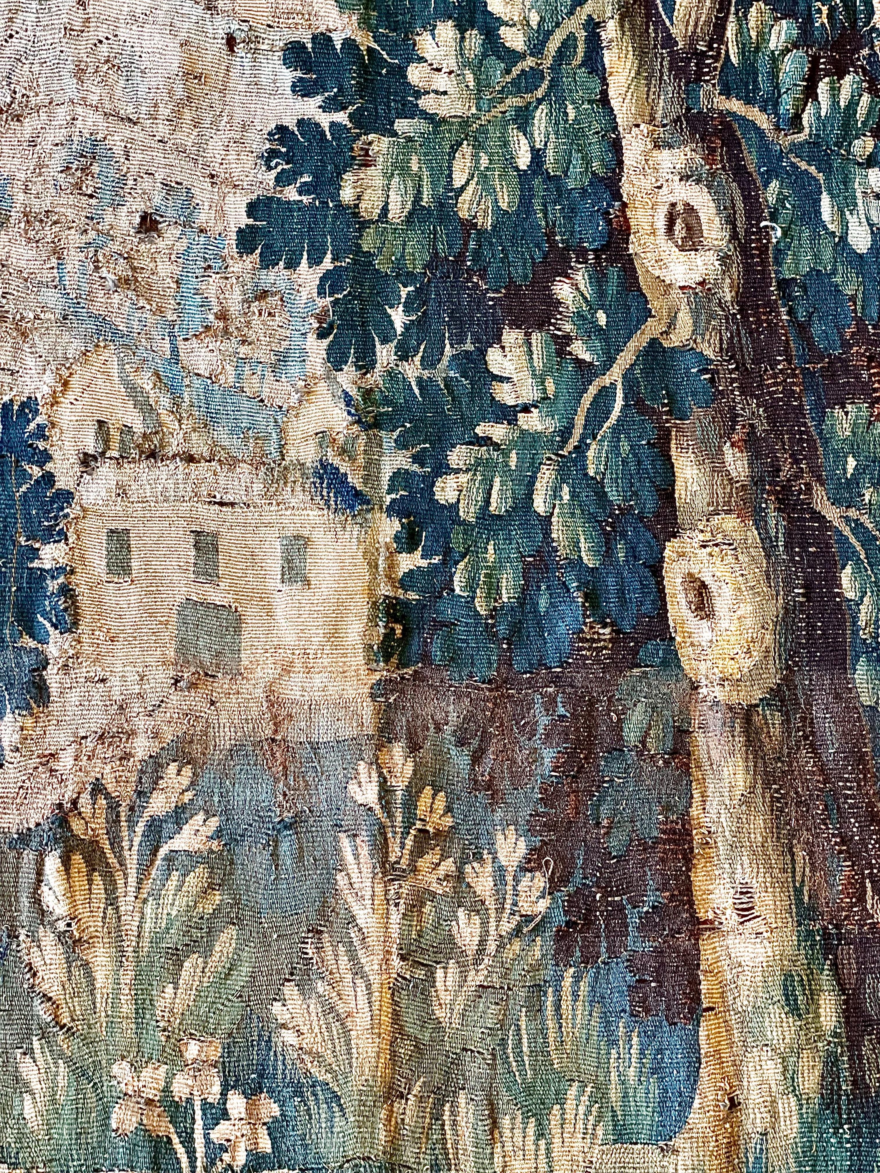 Französischer Aubusson-Wandteppich „Verdure“ aus dem 18. Jahrhundert im Angebot 3