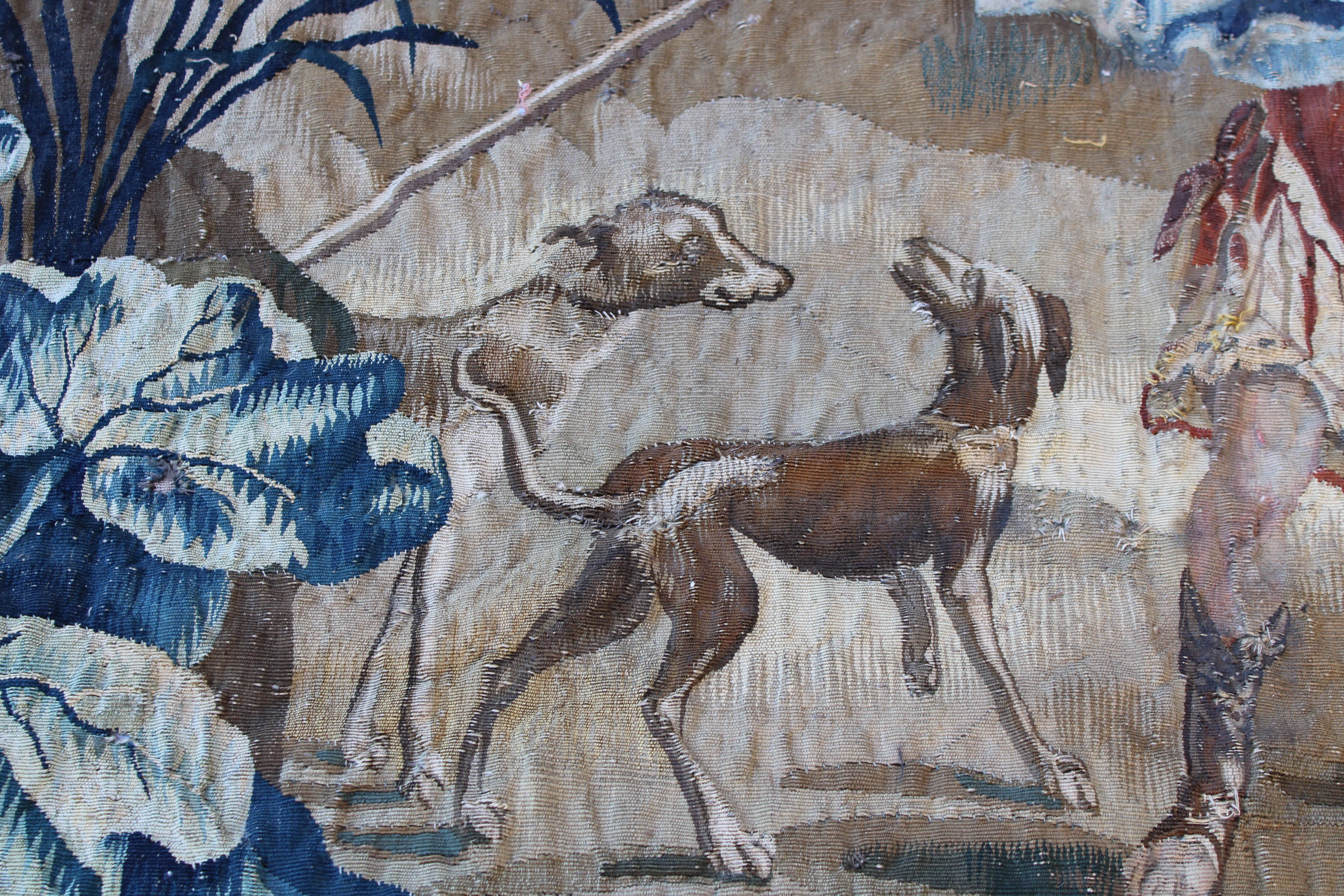 Verdure-Wandteppich aus dem 18. Jahrhundert  im Angebot 4