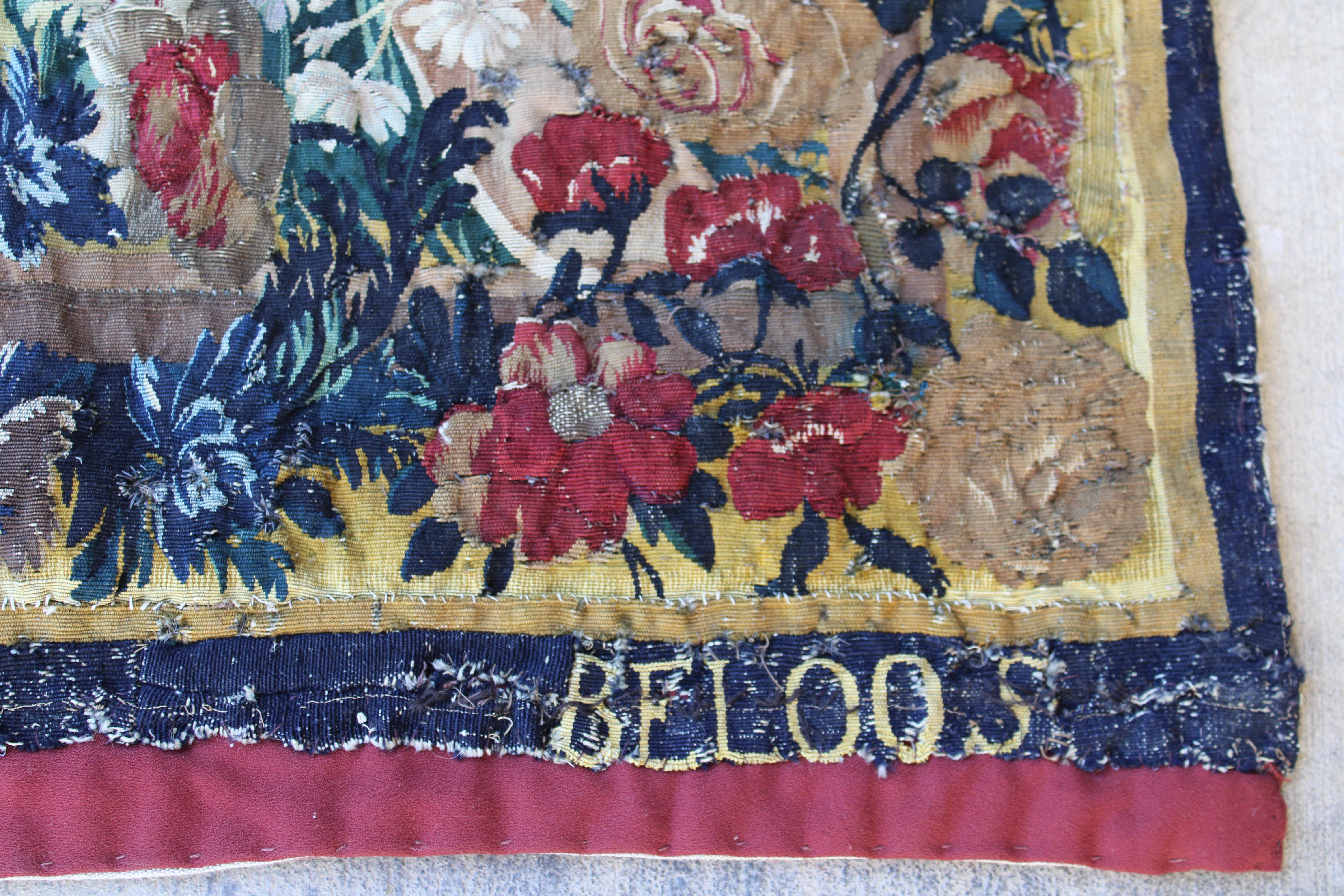 Verdure-Wandteppich aus dem 18. Jahrhundert  im Angebot 7