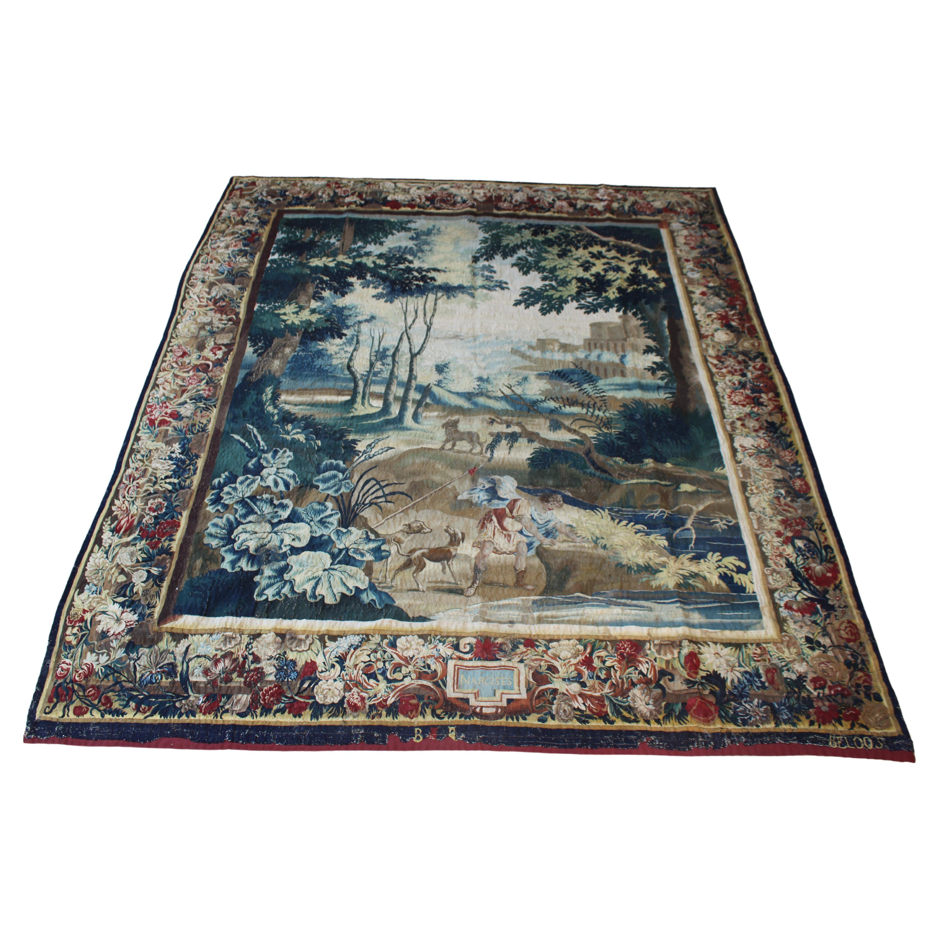 Verdure-Wandteppich aus dem 18. Jahrhundert  im Angebot