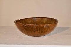 18th Century Very Large Burl Bowl