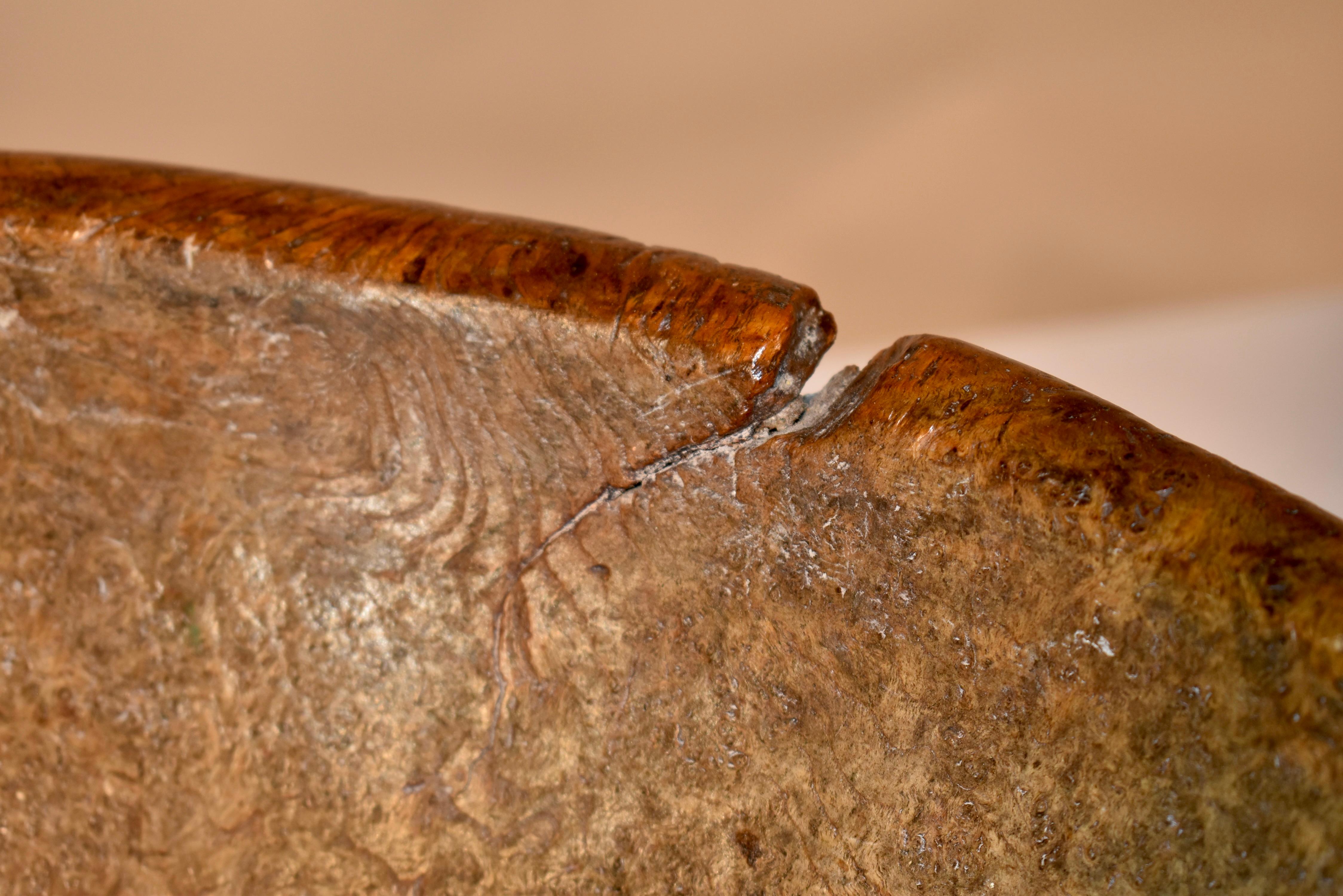 18th Century and Earlier 18th Century Very Large Burl Bowl For Sale