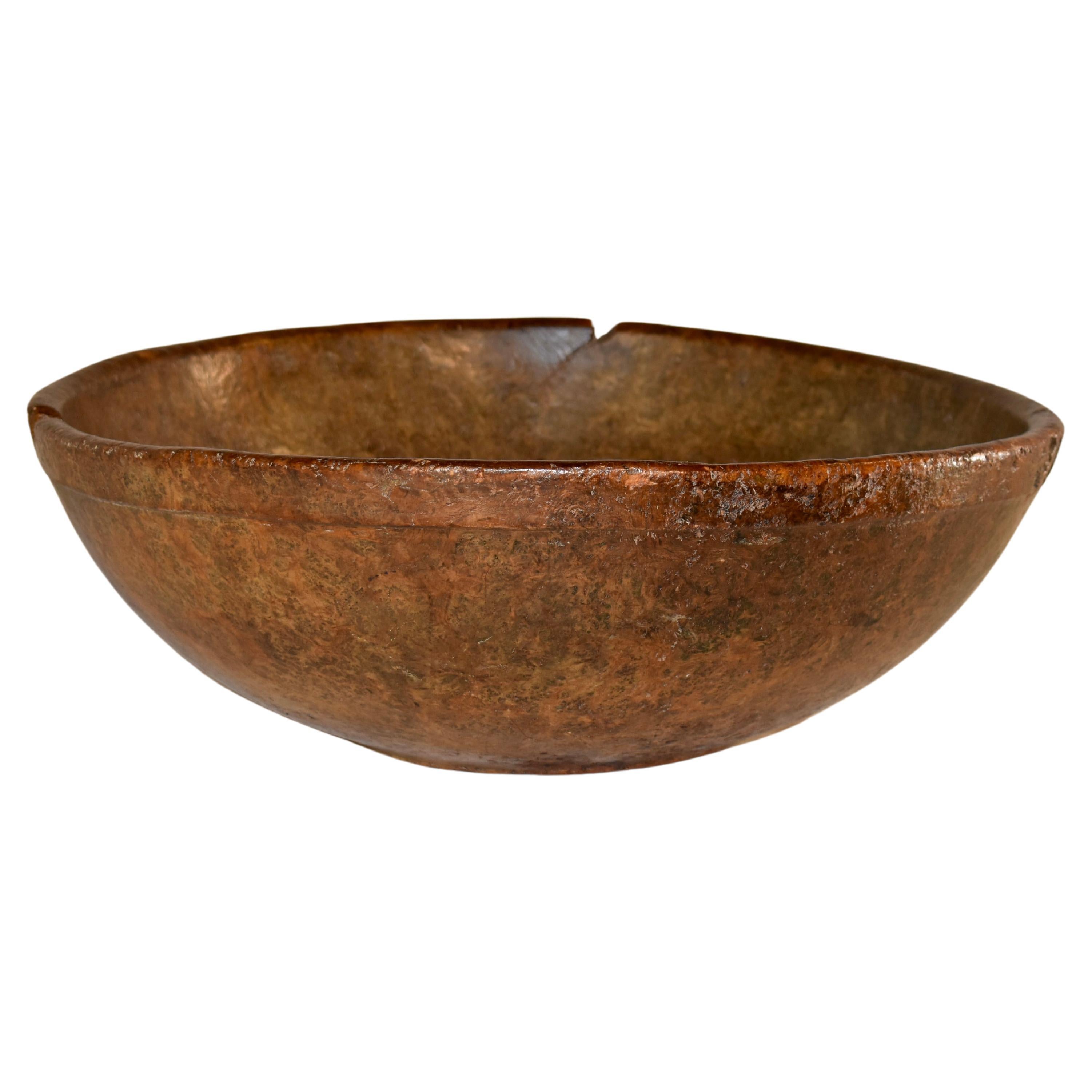 18th Century Very Large Burl Bowl For Sale
