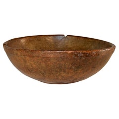 18th Century Very Large Burl Bowl