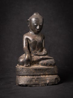 18th century Very nice antique silver Burmese Buddha statue from Burma