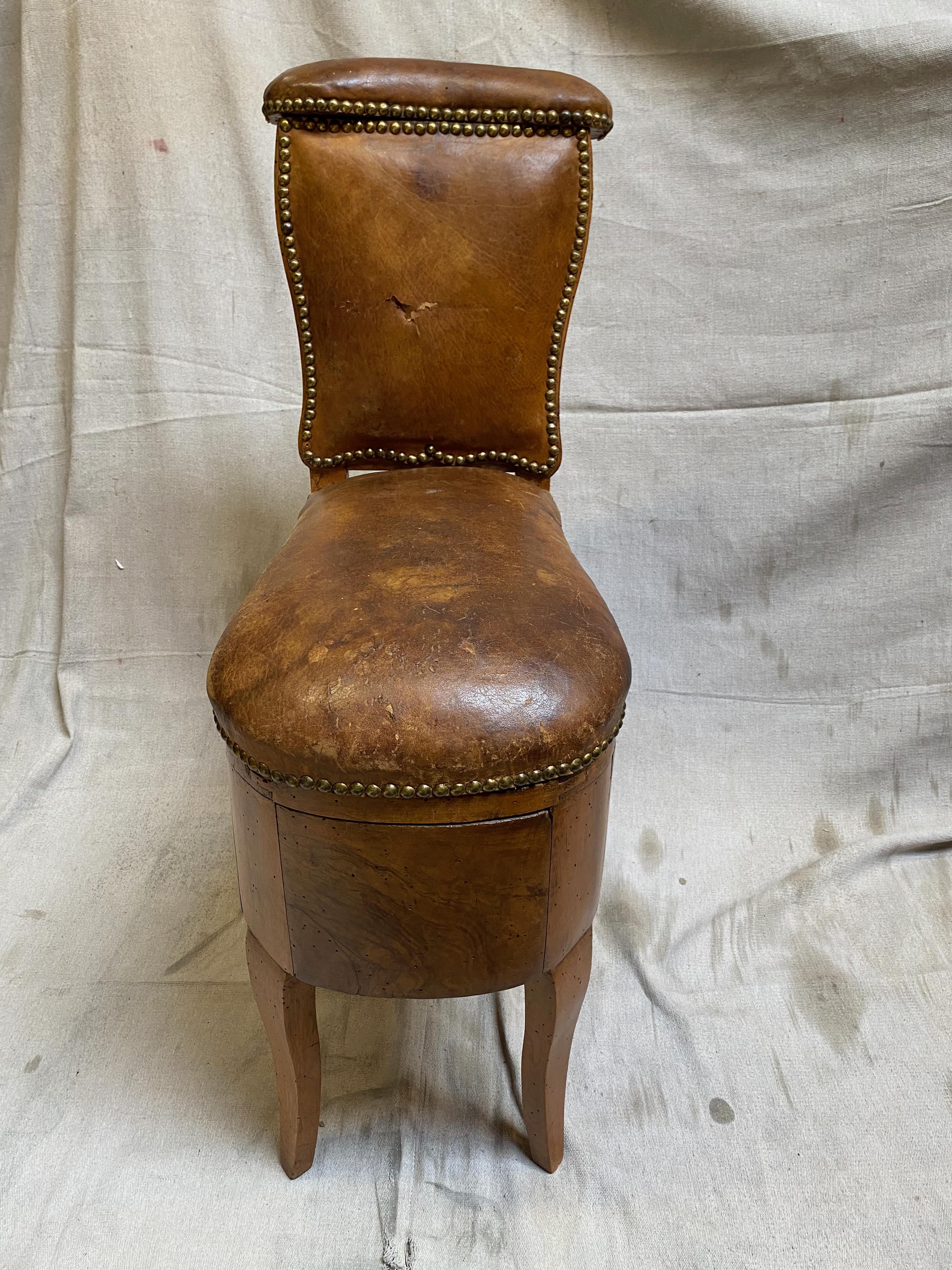 vintage commode chair
