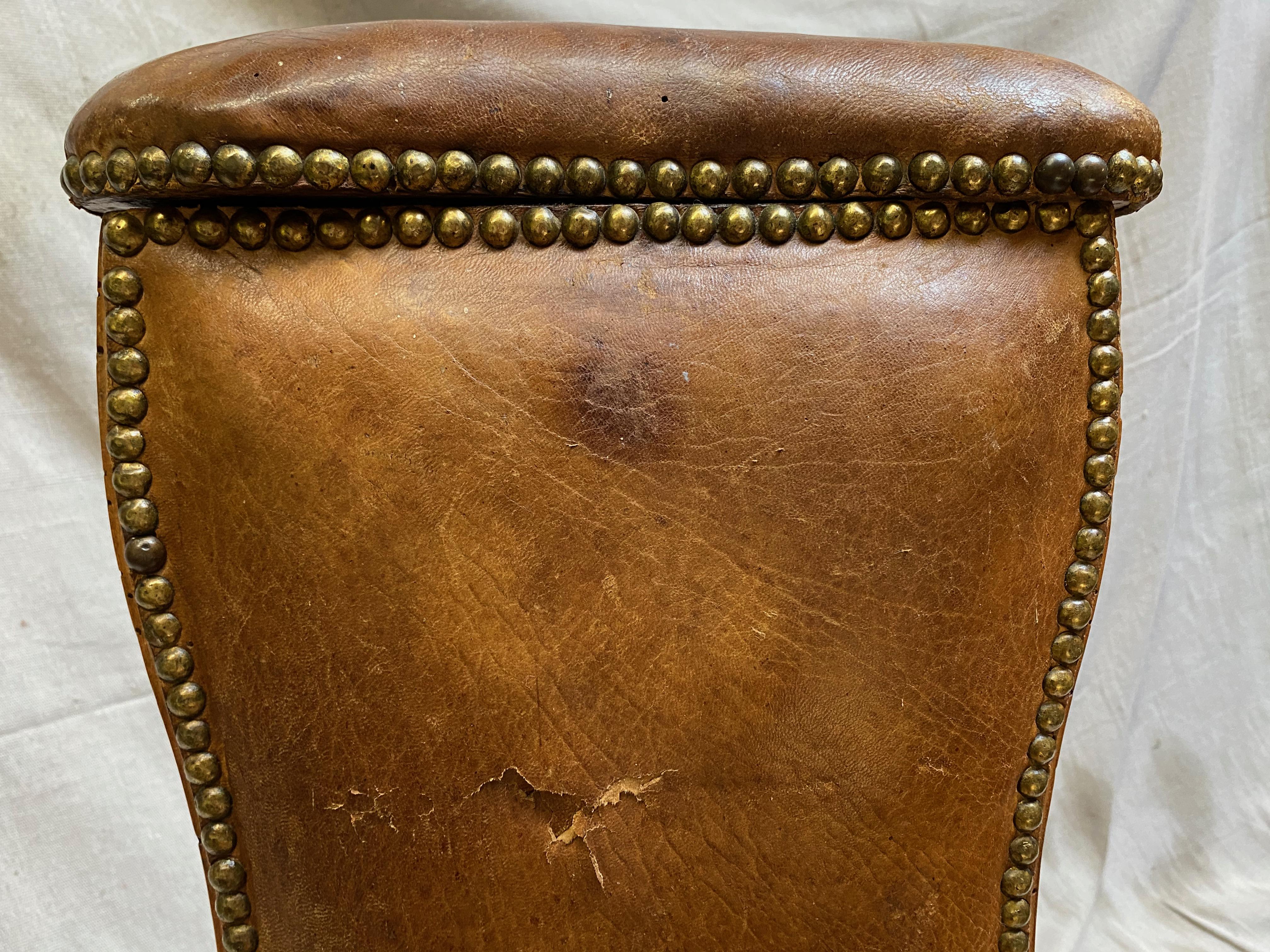 18th Century Vintage French Commode Chair In Good Condition For Sale In Los Angeles, CA