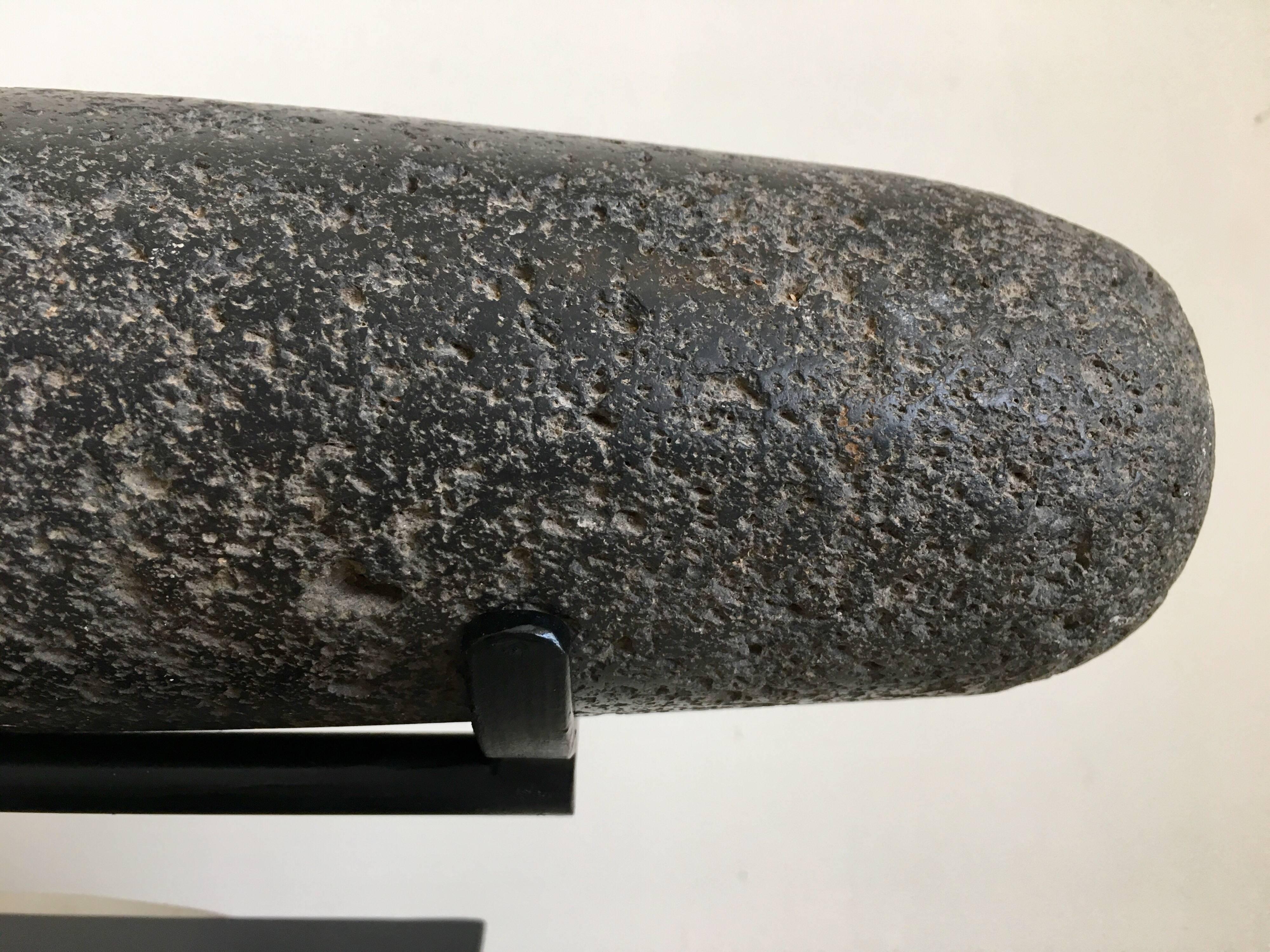 Primitive 18th Century Volcanic Pestle from Mexico