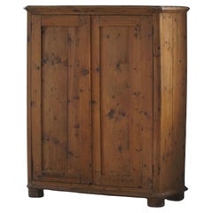 18th Century Wabi Sabi Antique Cabinet in Pine, Handcrafted in Sweden