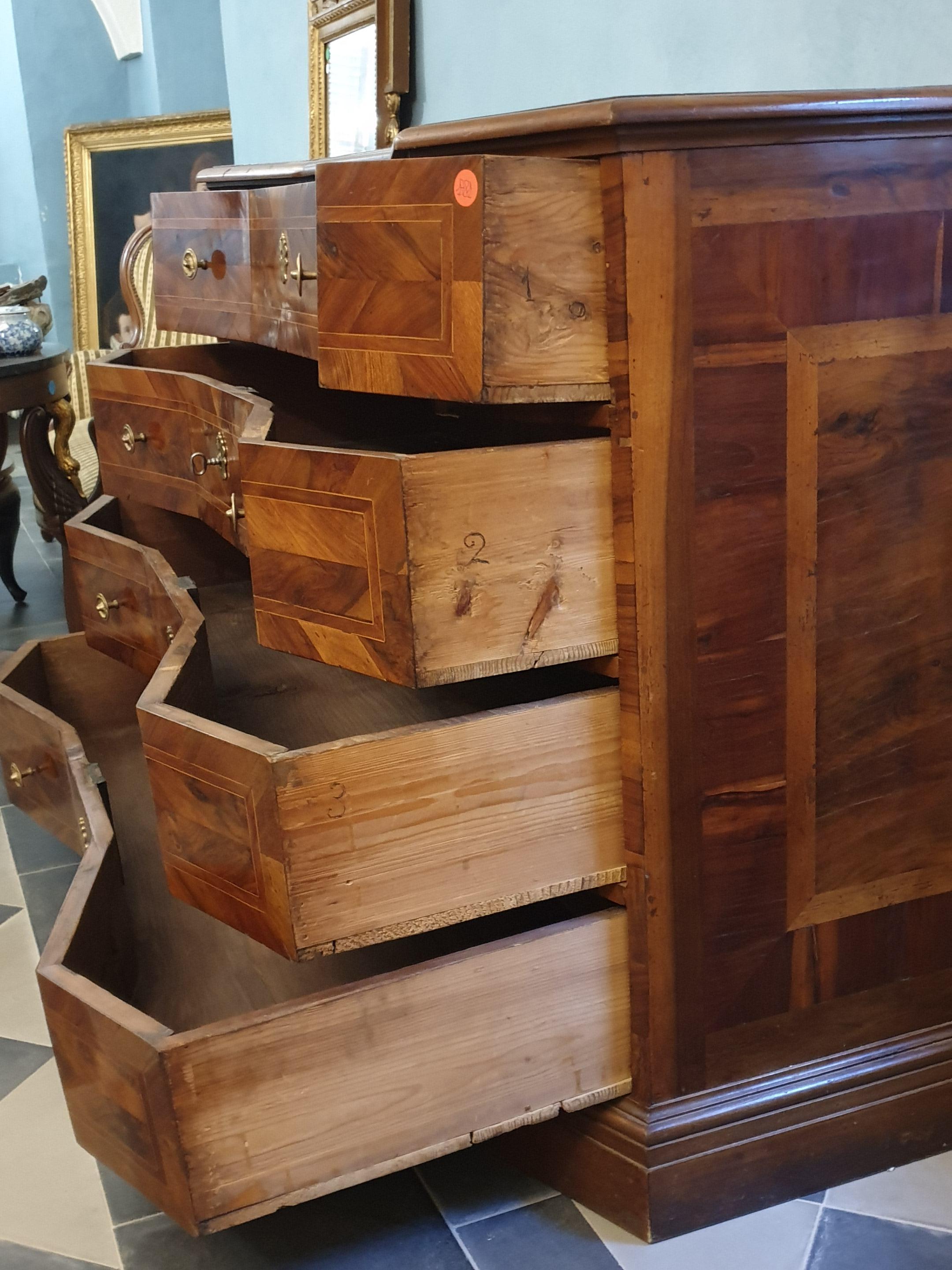 Wood 18th Century Wallnut Dresser For Sale