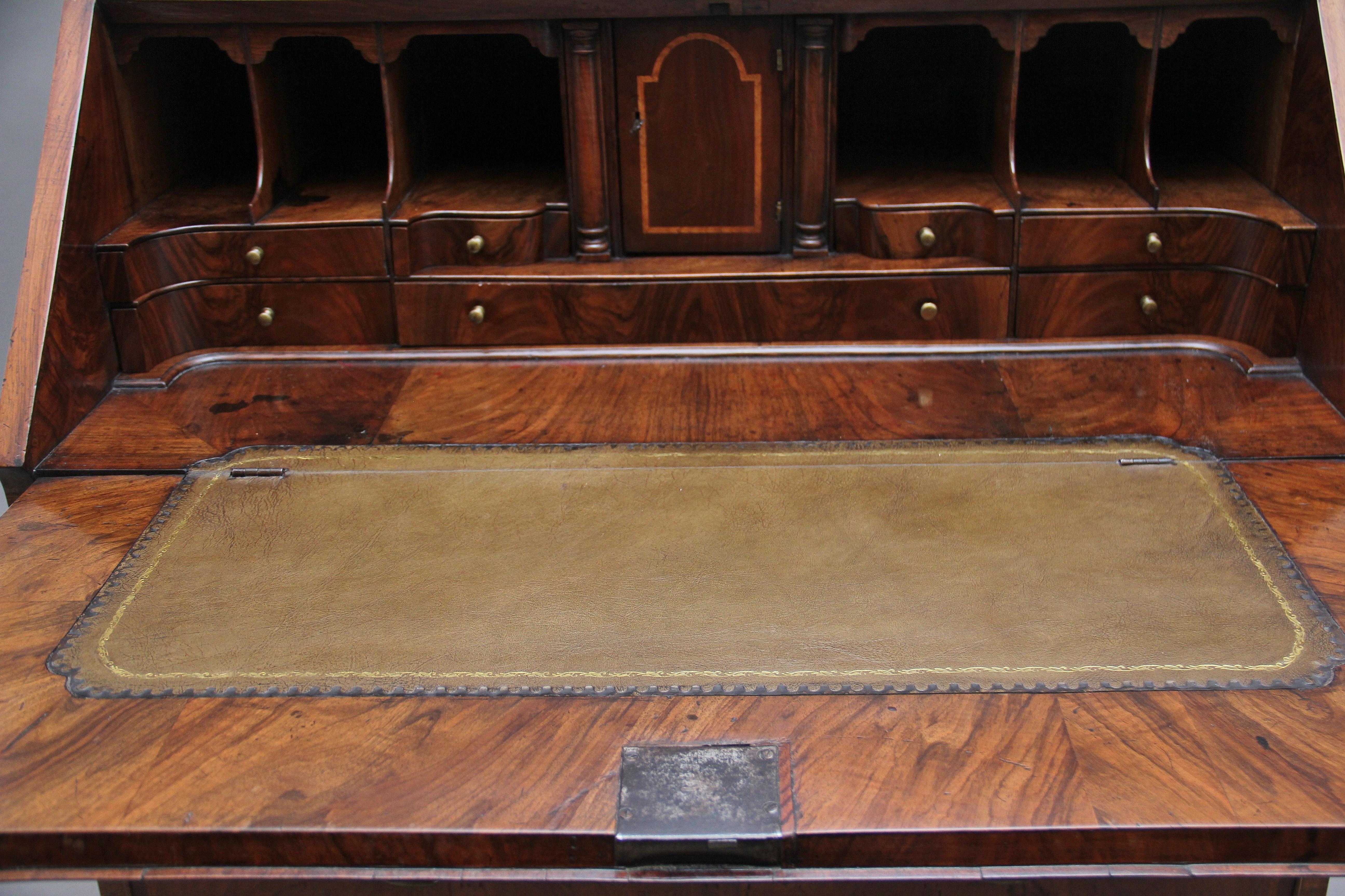 Late 18th Century 18th Century Walnut and Feather Banded Bureau