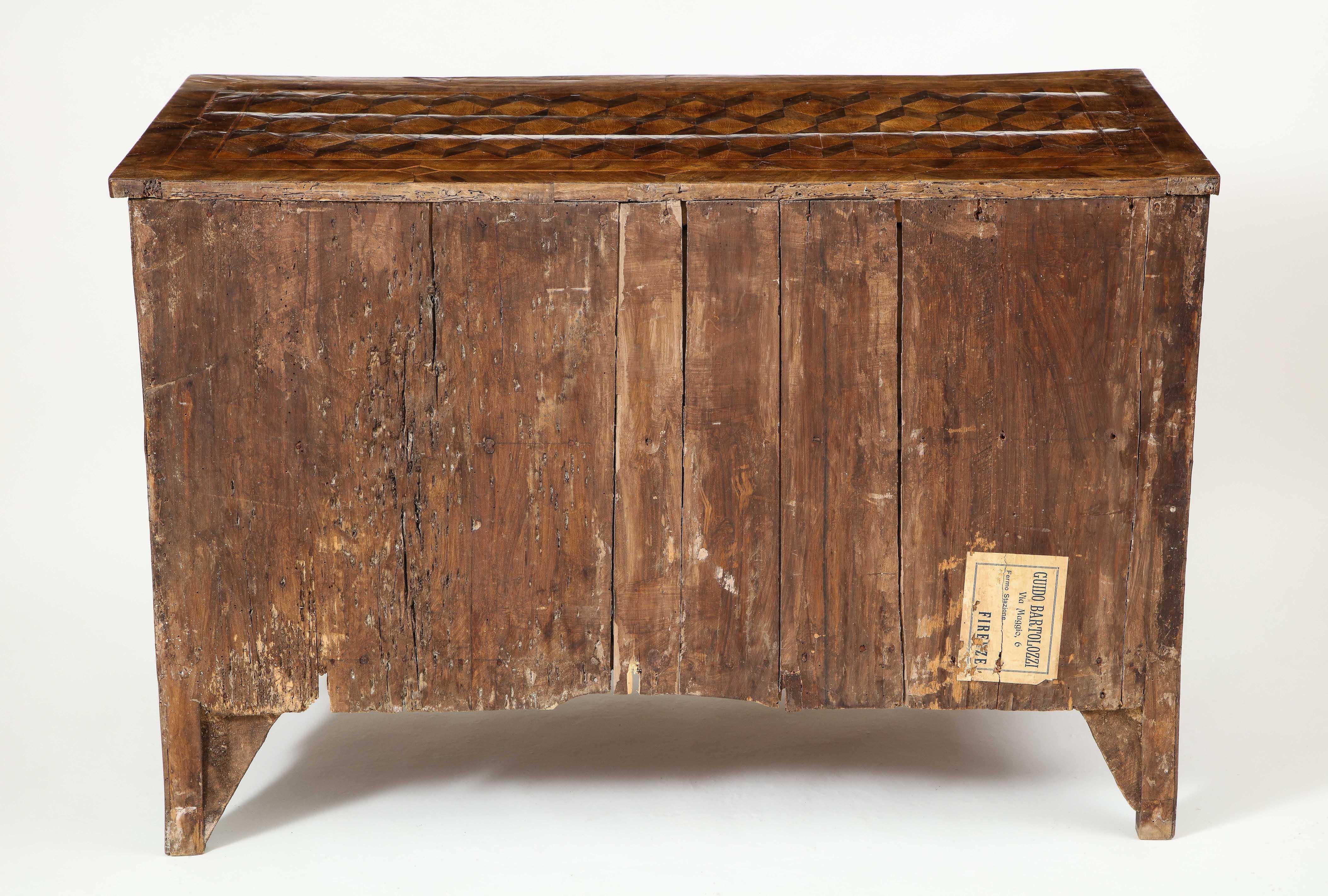 18th Century Walnut and Fruitwood Parquetry Commode 6