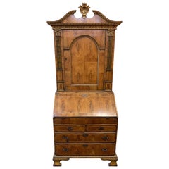 18th Century Walnut and Giltwood Secretary