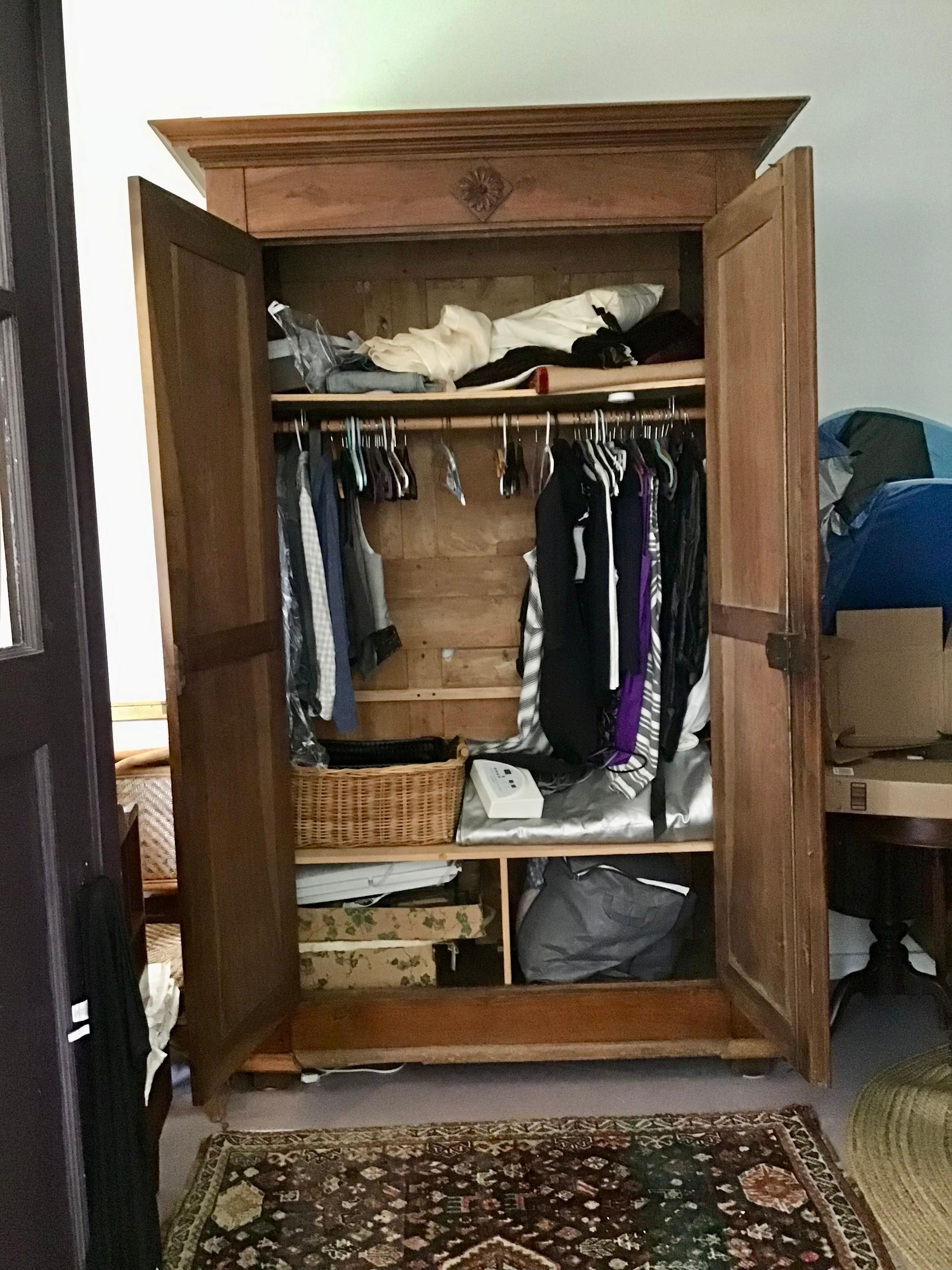 18th Century Walnut Antique Armoire For Sale 3