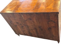 18th Century Walnut Austrian Chest of Drawers With Fruitwood Inlay
