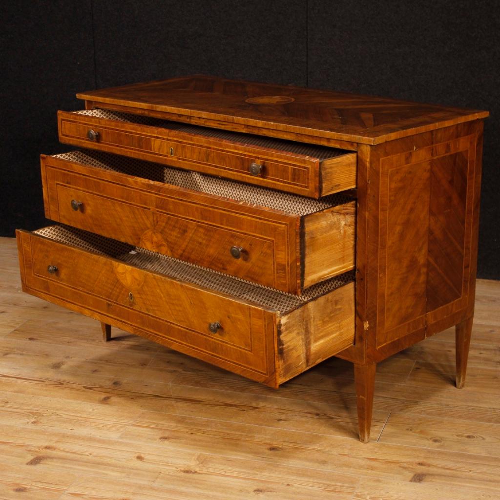 18th Century Walnut, Burl, Rosewood, Maple, Fruitwood Italian Louis XVI Dresser 7