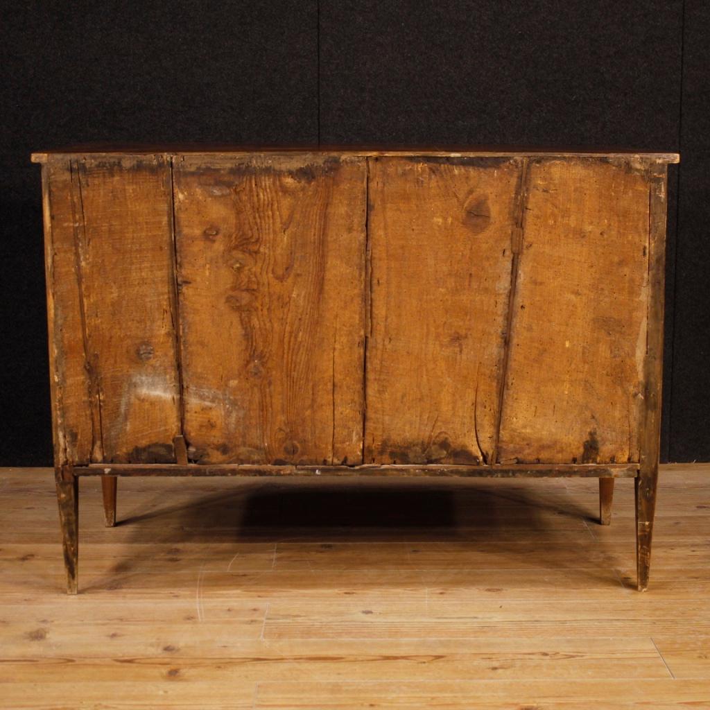 18th Century Walnut, Burl, Rosewood, Maple, Fruitwood Italian Louis XVI Dresser 1