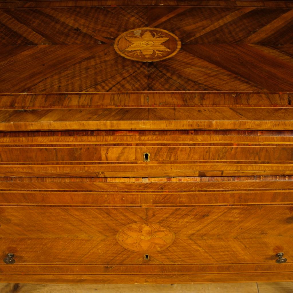 18th Century Walnut, Burl, Rosewood, Maple, Fruitwood Italian Louis XVI Dresser 4