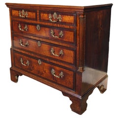 Antique 18th Century Walnut Chest Of Drawers.