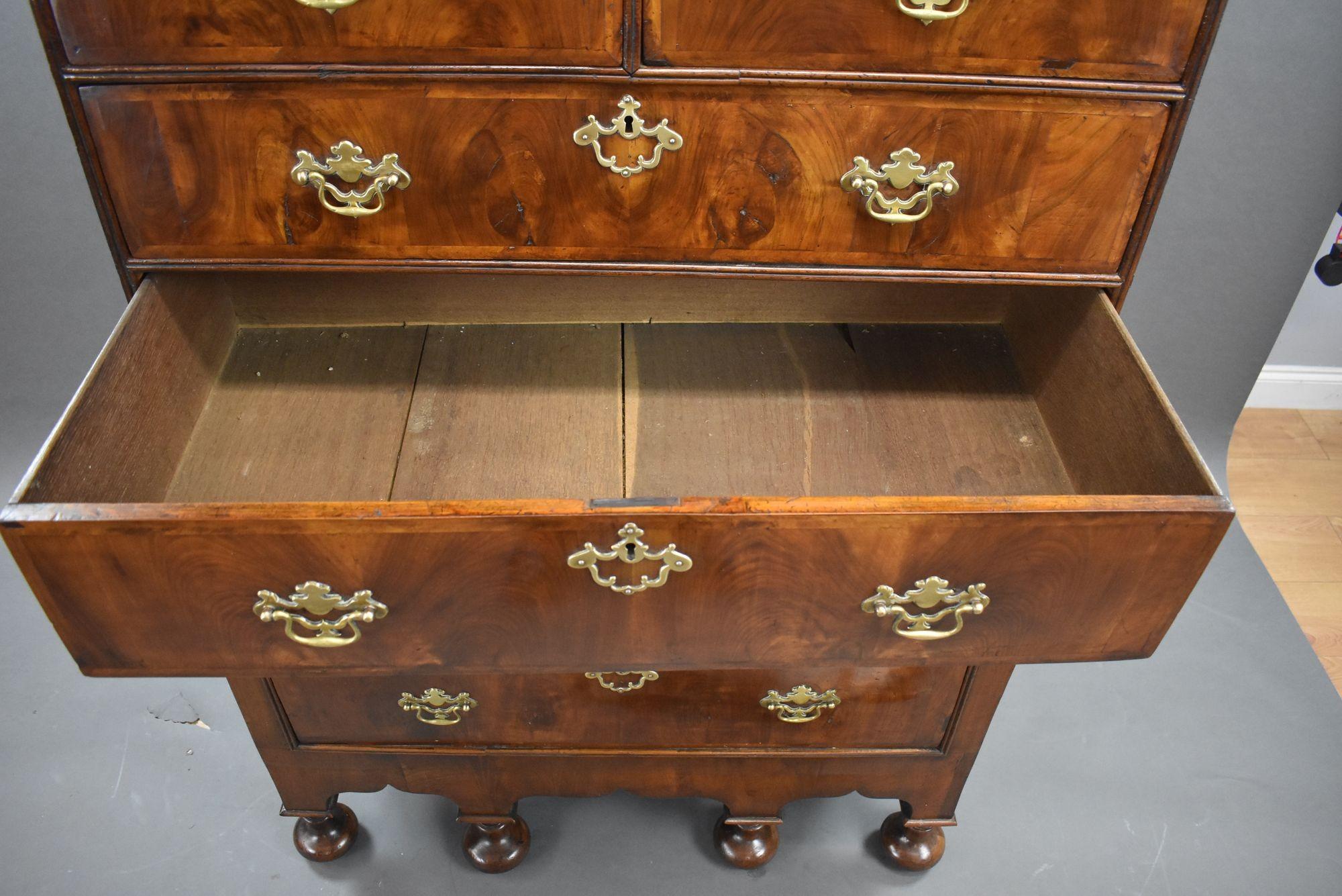 18th Century Walnut Chest on Stand For Sale 6