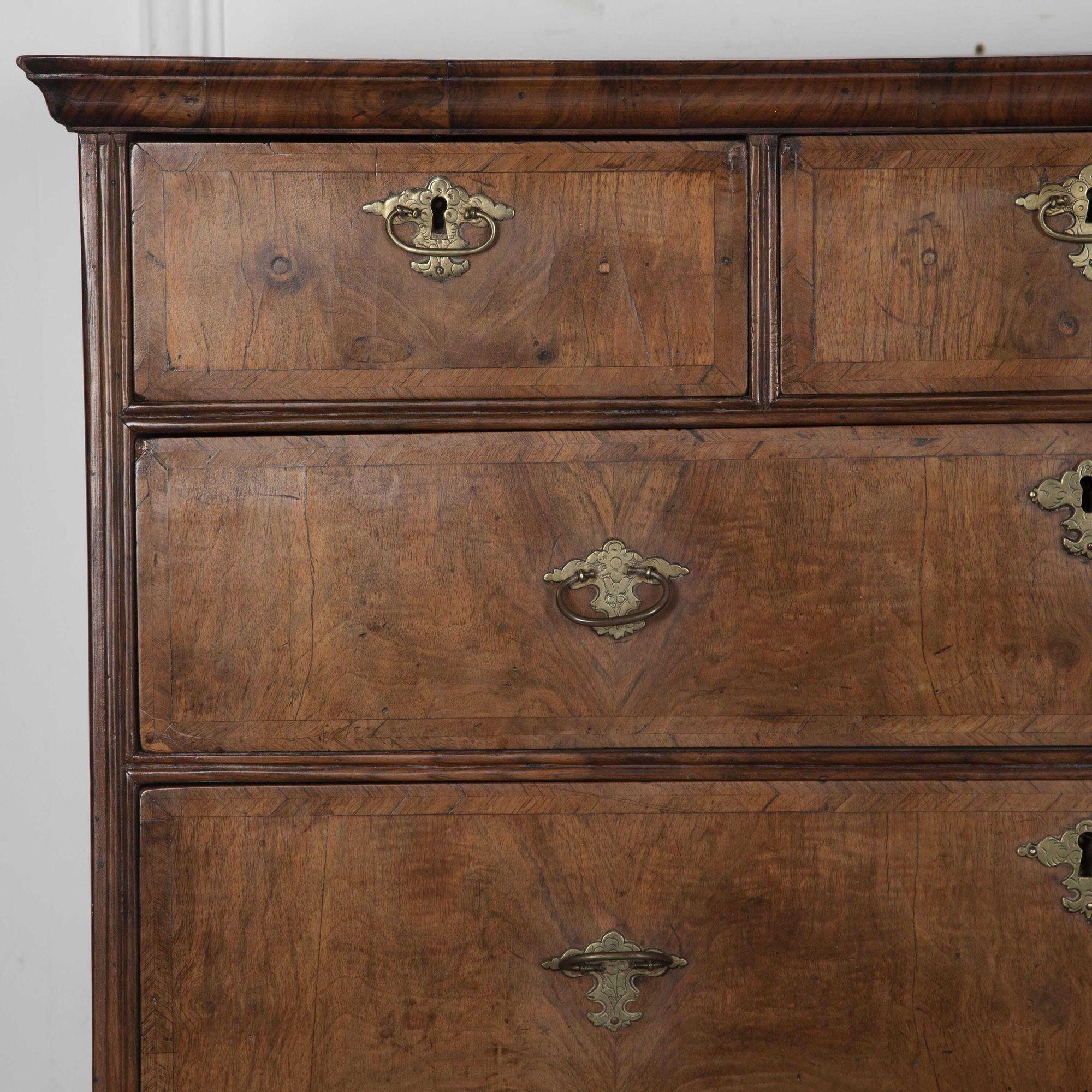 18th Century and Earlier 18th Century Walnut Chest on Stand