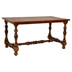 18th Century Walnut Coffee Table with Later Top
