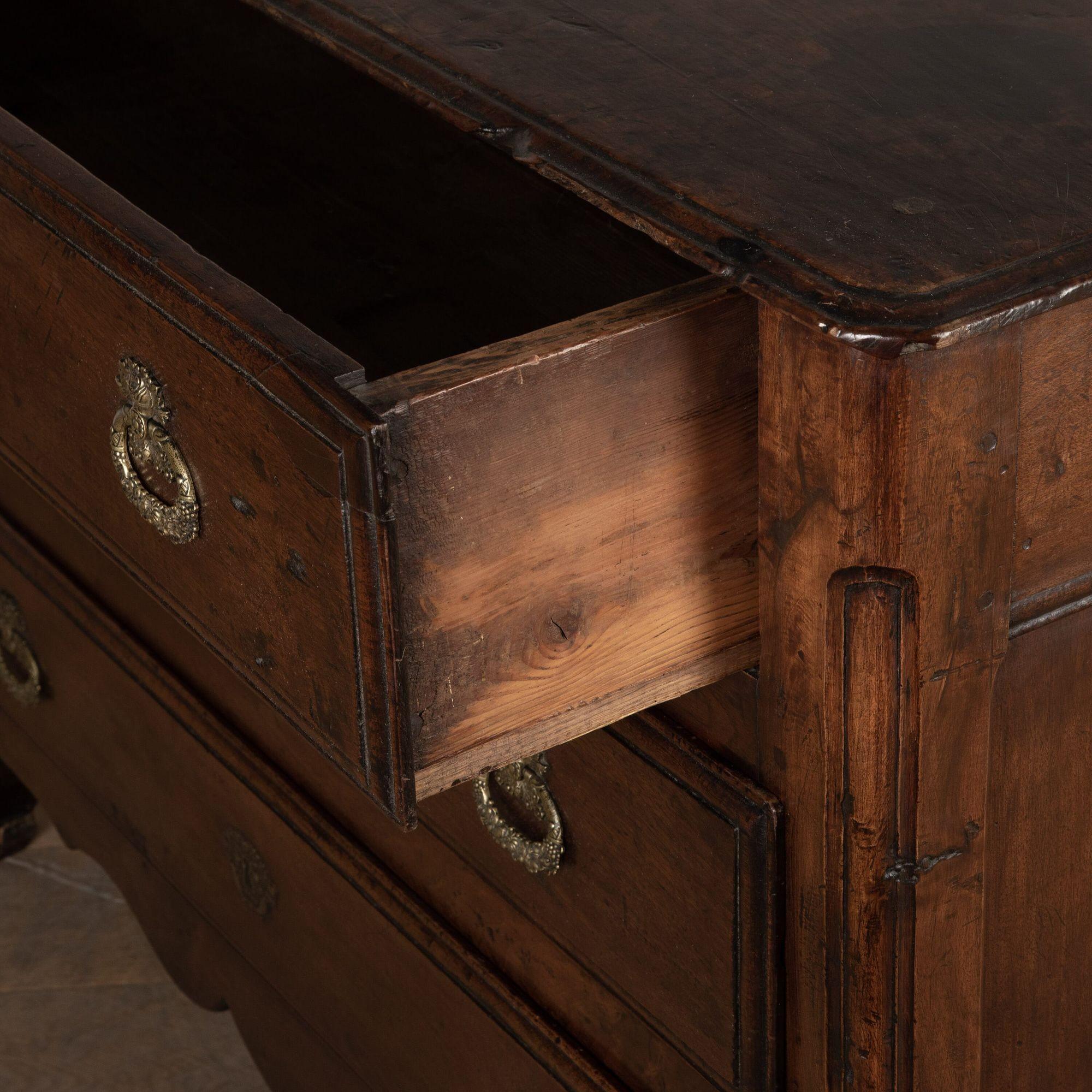 18th Century and Earlier 18th Century Walnut Commode