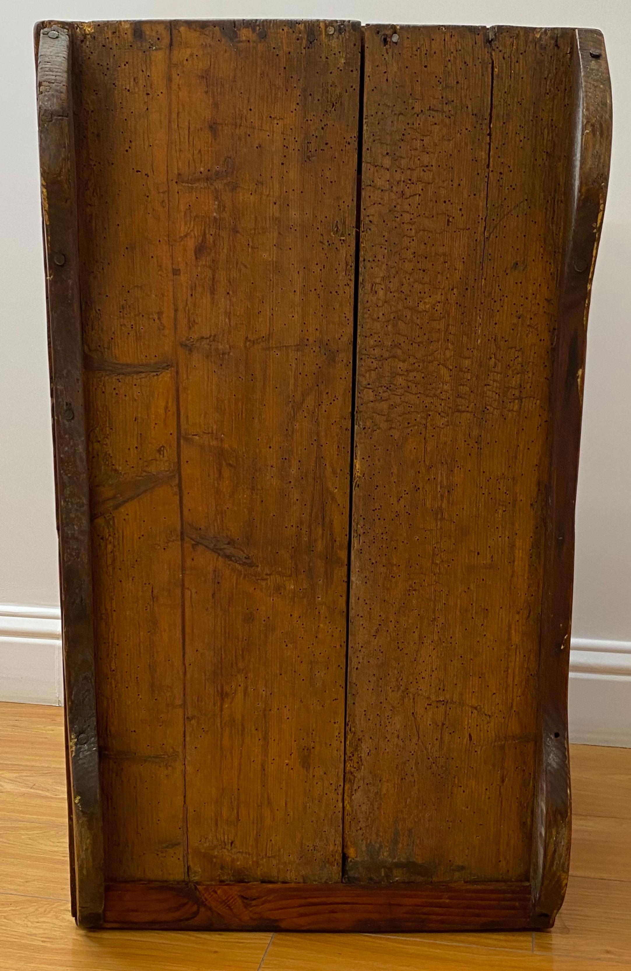 18th Century Walnut Dome Top Peasants Trunk For Sale 9