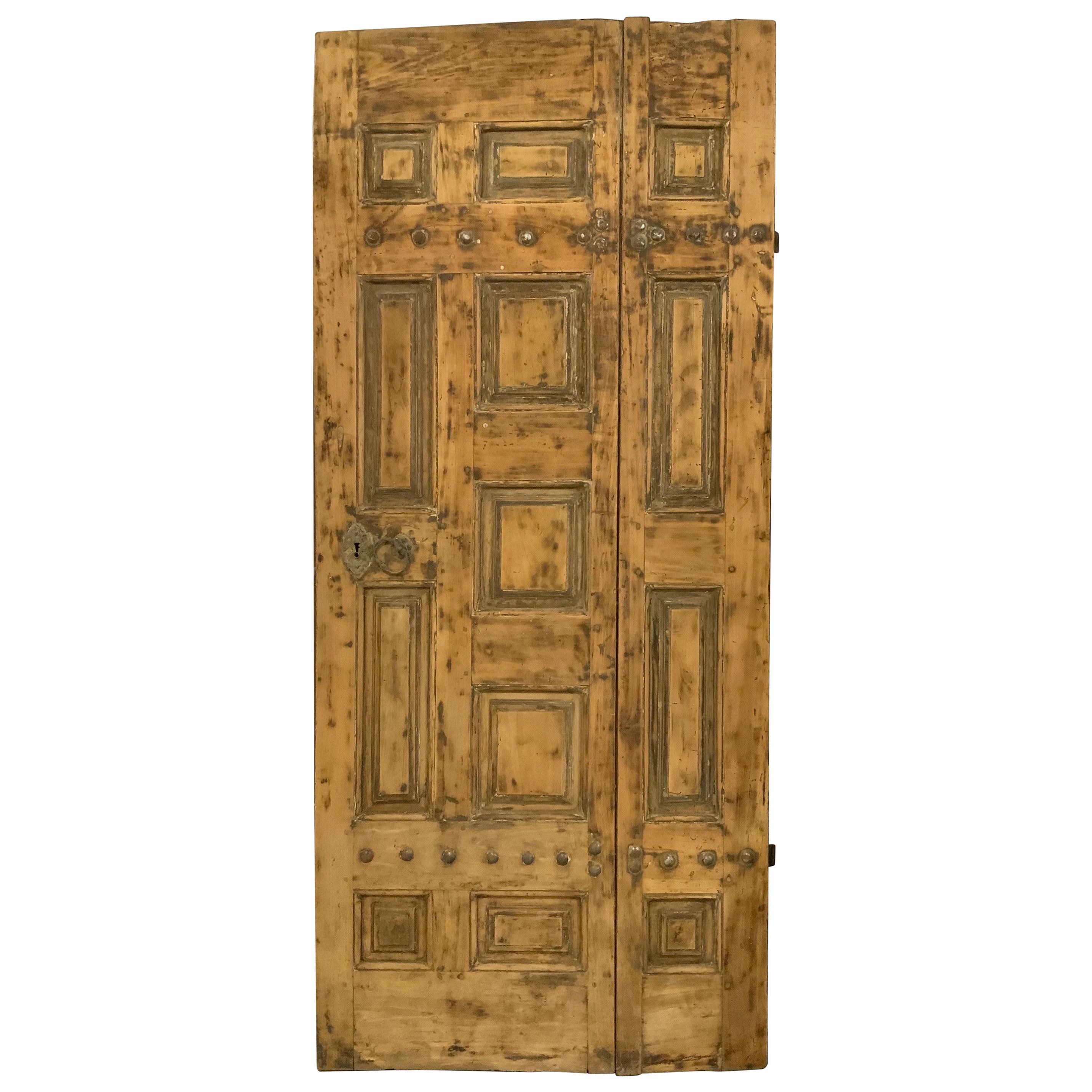 18th Century Walnut Door from France