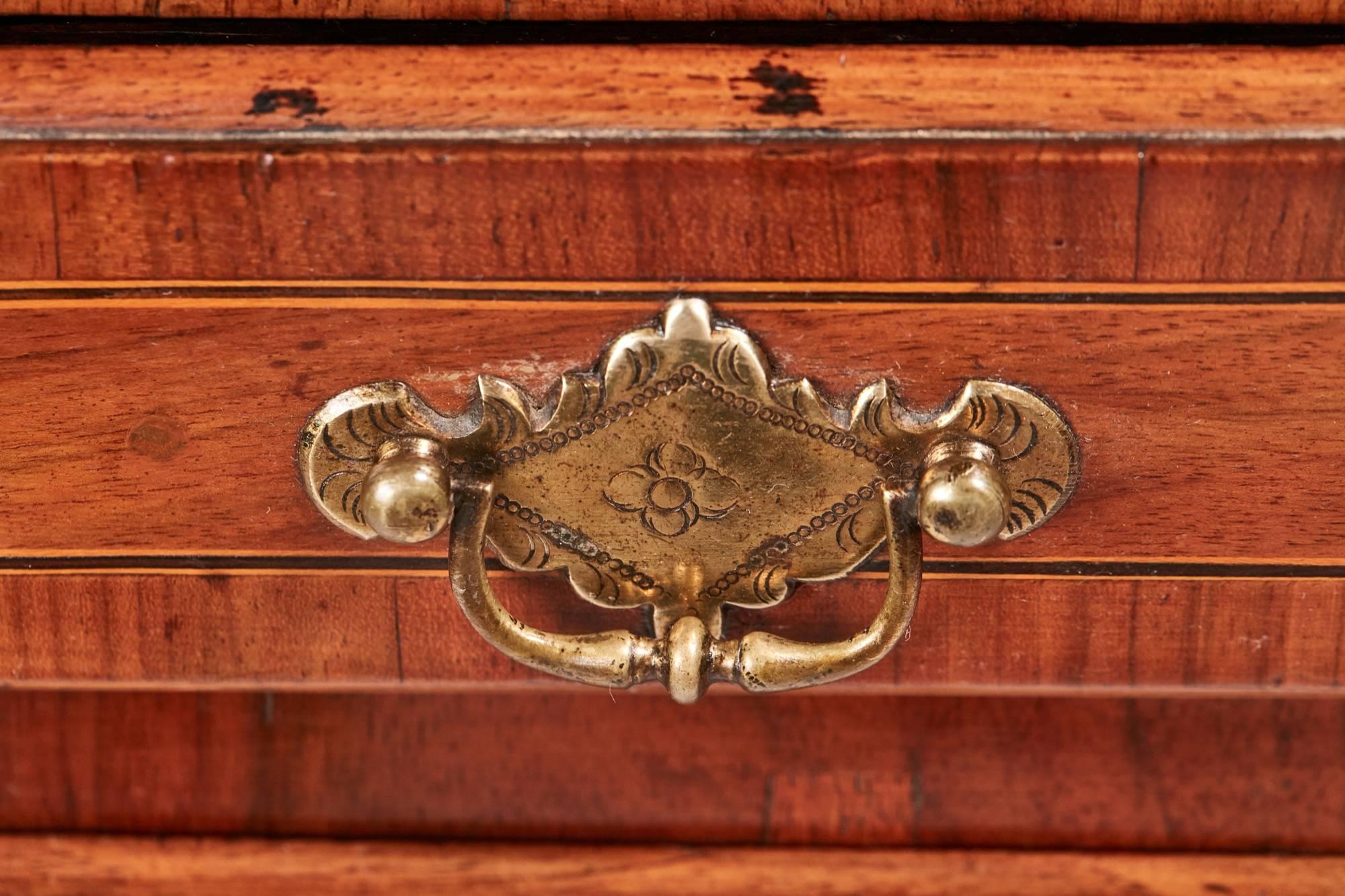 18th Century Walnut Inlaid Bureau 9