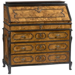 Used 18th Century Walnut Louis XV Italian Bureau