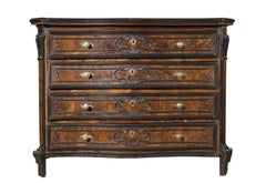 18th Century Walnut Louis XV Italian Commode Walnut Walnut Brian Brown Black