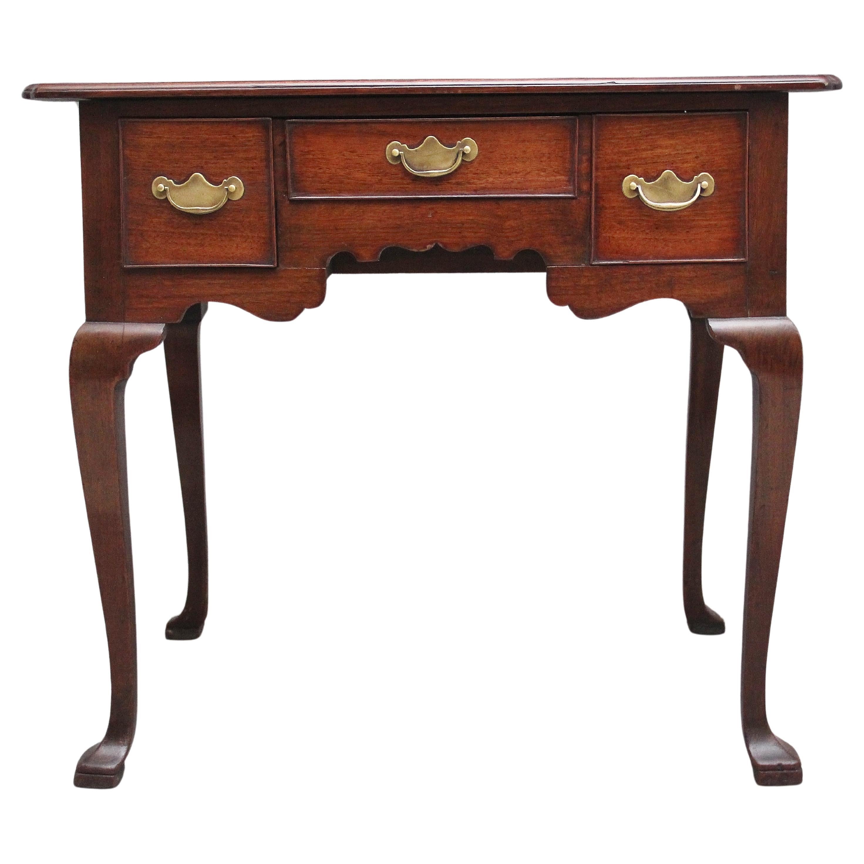 18th Century walnut lowboy