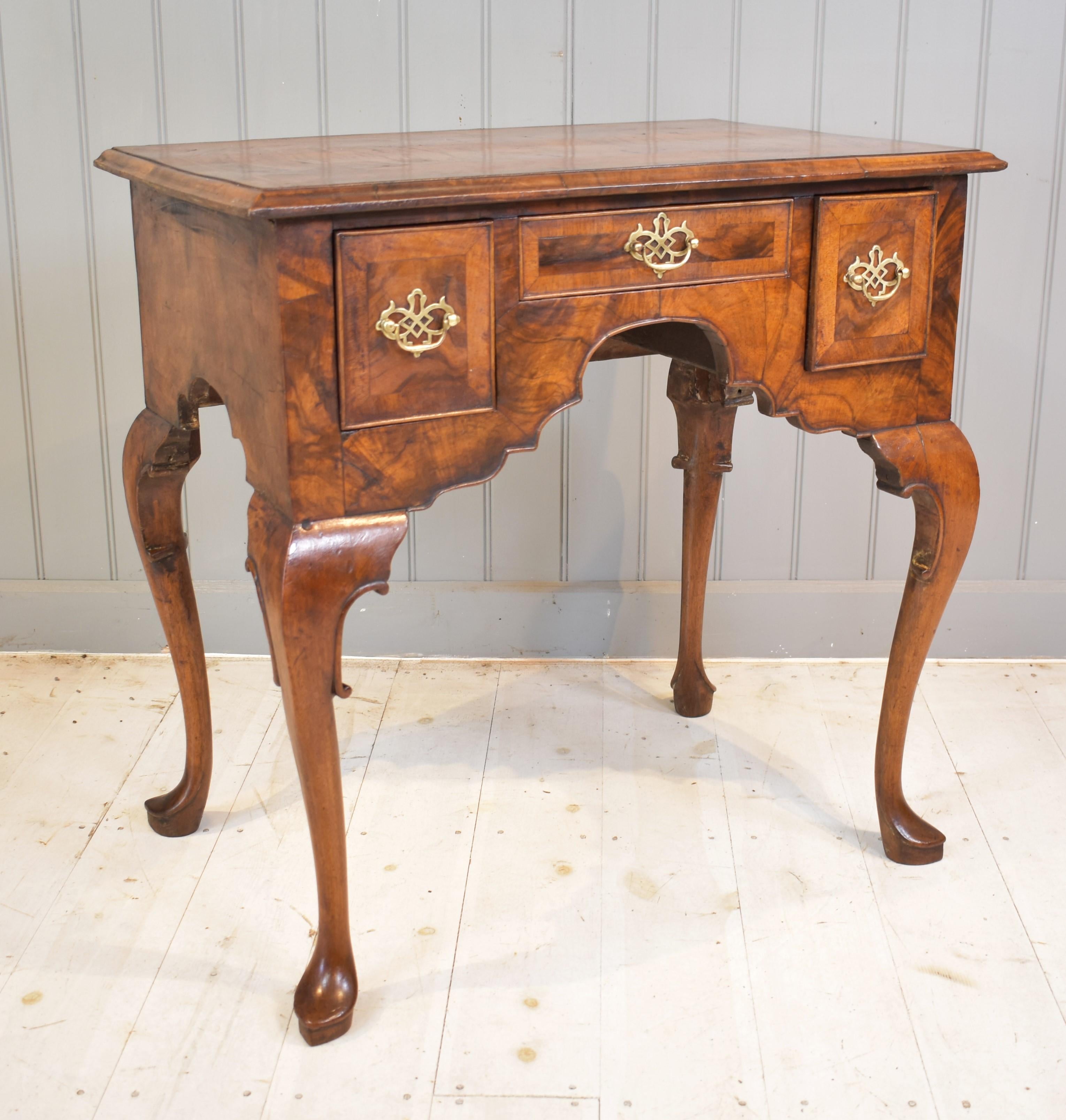 18th Century walnut lowboy side table 3