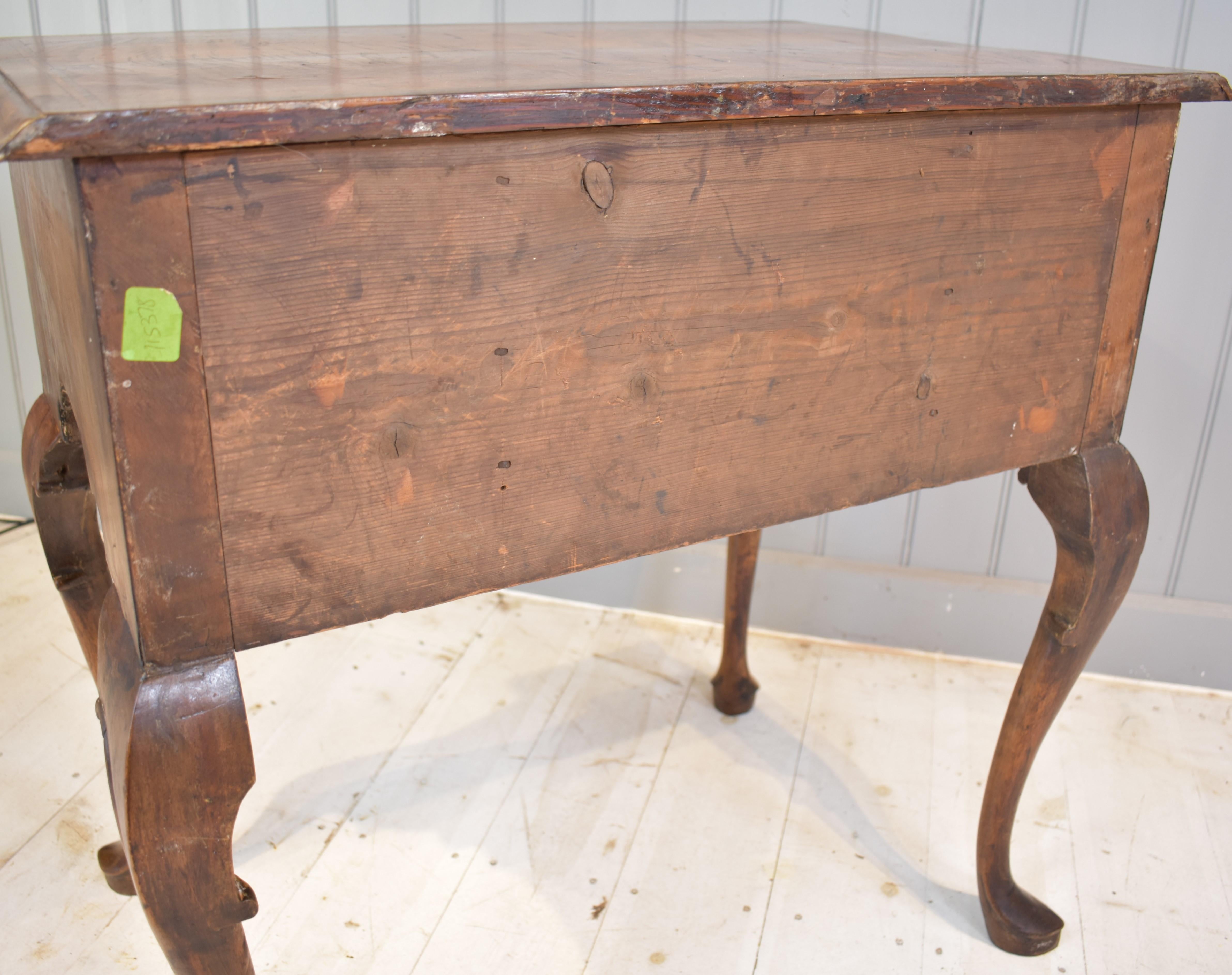 18th Century walnut lowboy side table 6