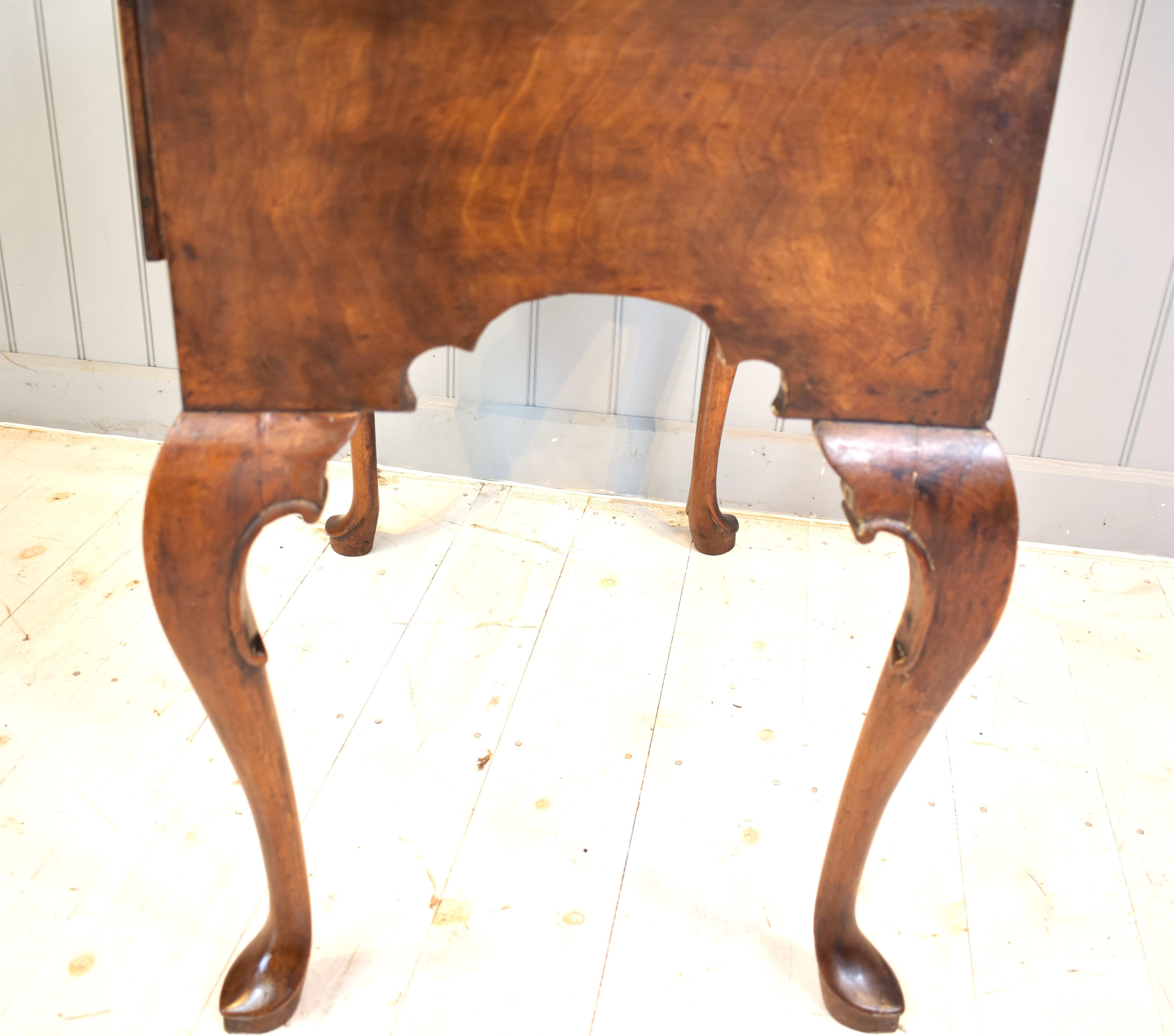 18th Century walnut lowboy side table 8