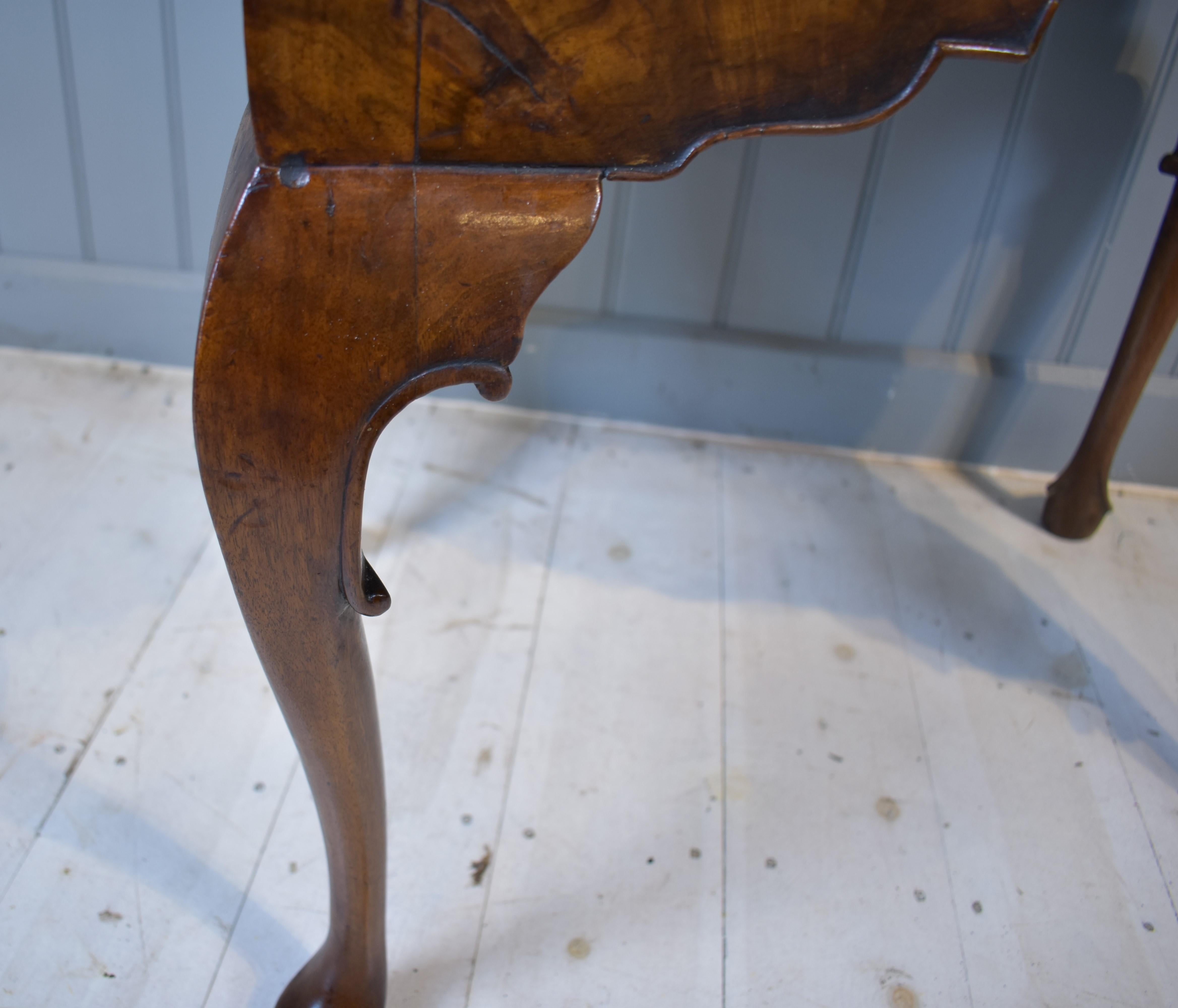 Early 18th Century 18th Century walnut lowboy side table