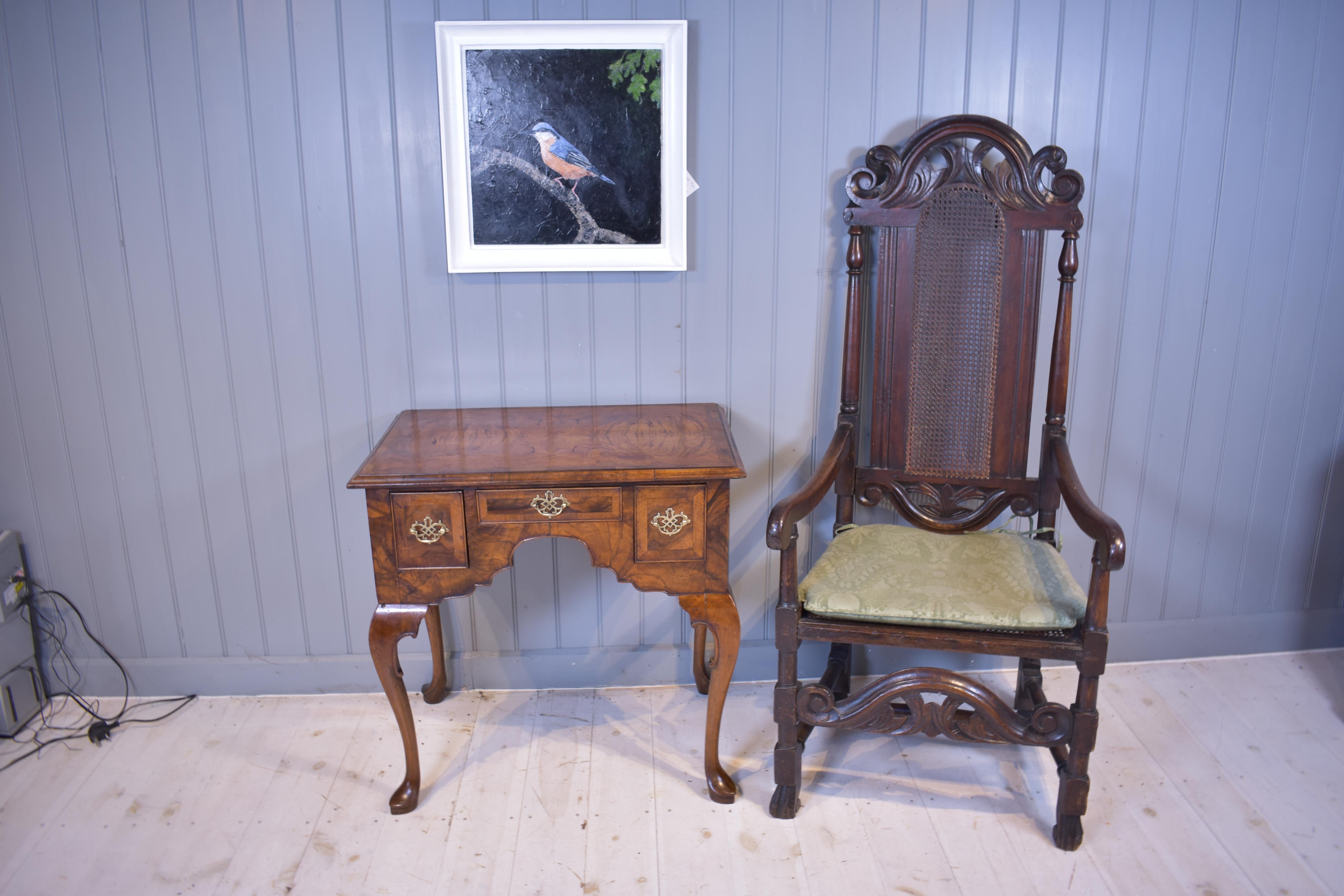 18th Century walnut lowboy side table 1