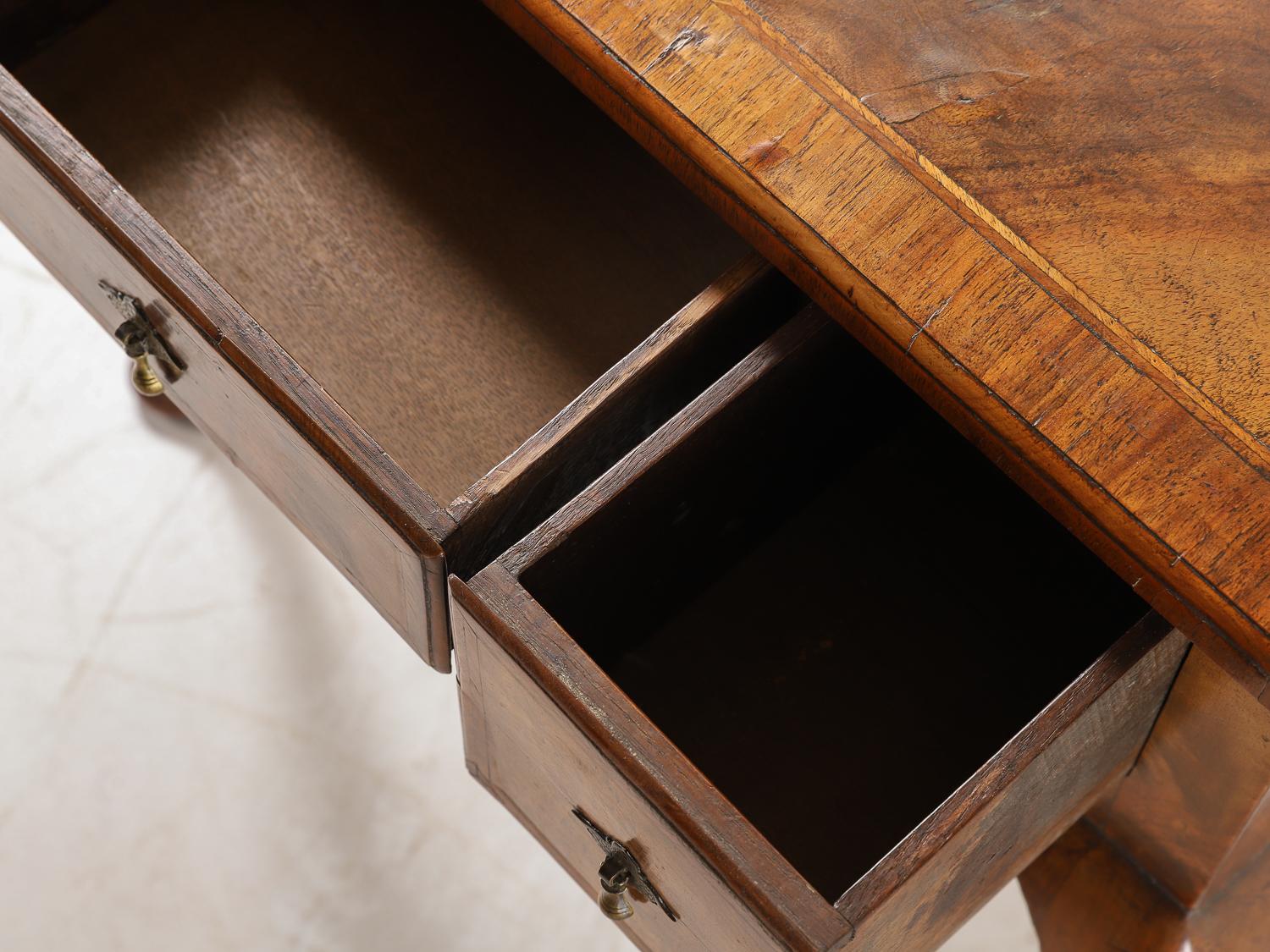 18th Century Walnut Lowboy For Sale 9