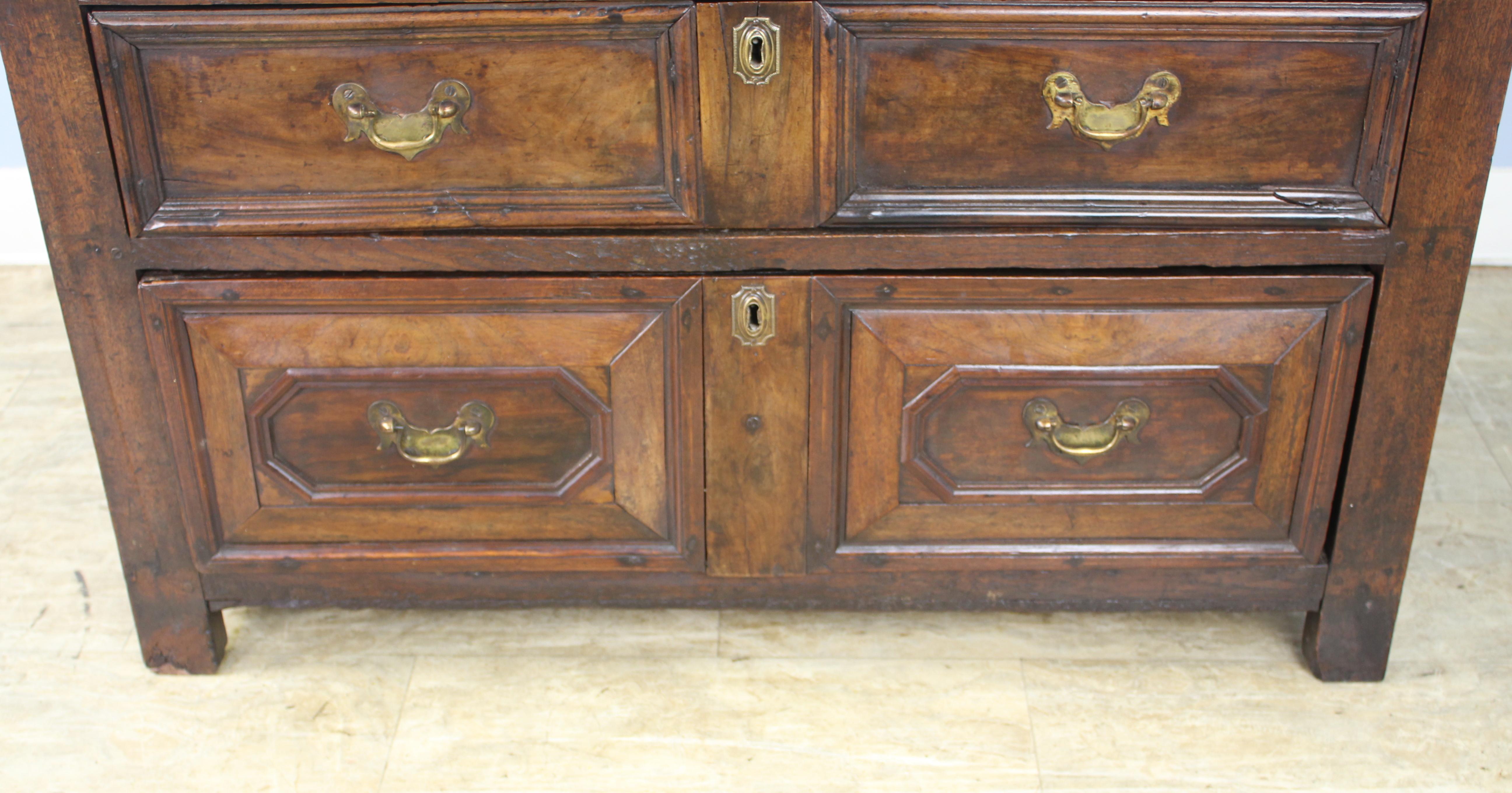 18th Century Walnut Moulded Chest of Drawers For Sale 6