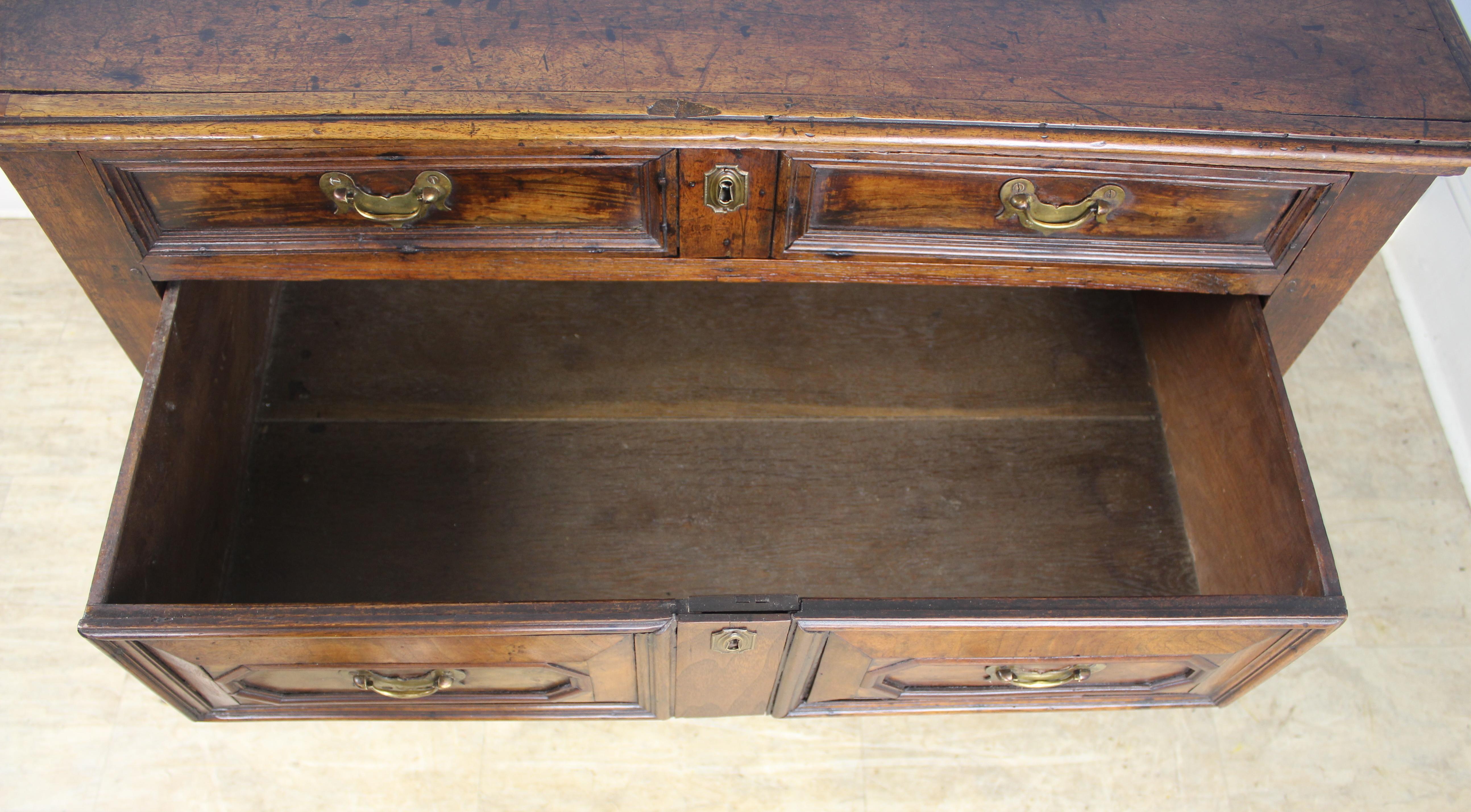 18th Century Walnut Moulded Chest of Drawers For Sale 8