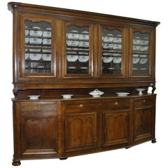 Antique 18th Century Walnut Provencal Restored Credenzas